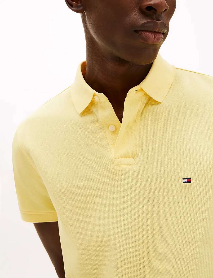 Tommy Hilfiger - 1985 REGULAR POLO - lühikeste varrukatega polod - citronella - 4