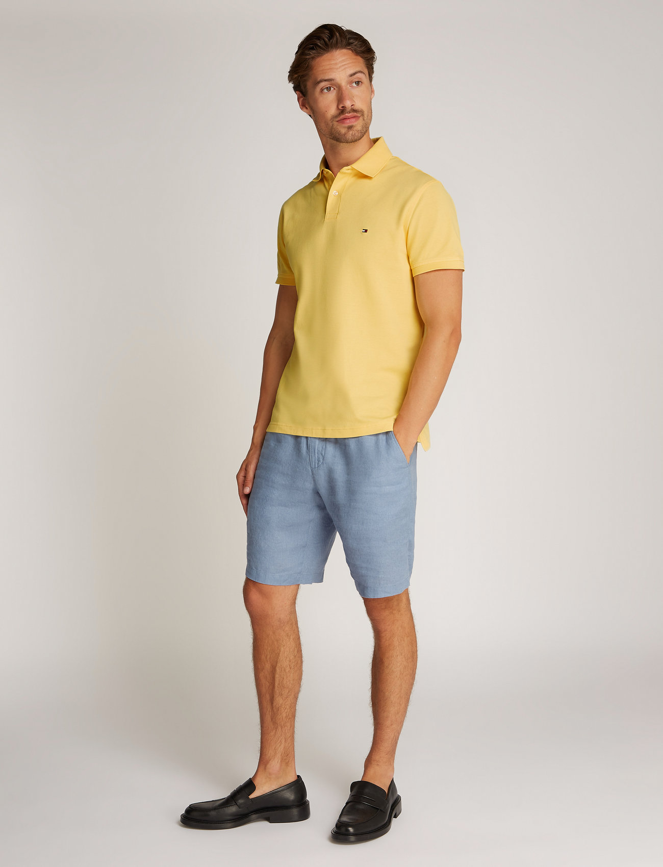 Tommy Hilfiger - 1985 REGULAR POLO - kortærmede poloer - citronella - 5
