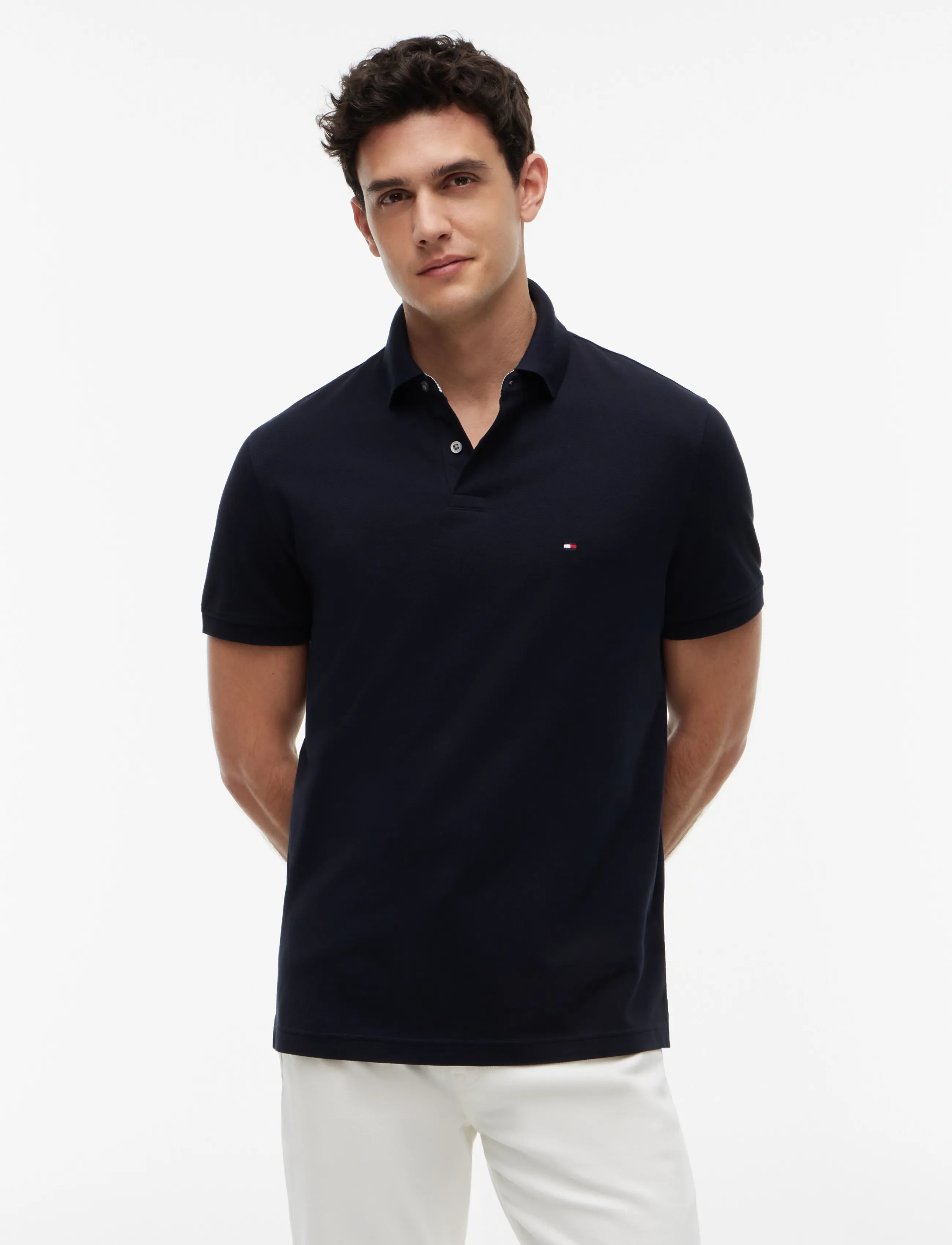 Tommy Hilfiger 1985 Regular Polo, XL, Polos, Marineblau - Short-sleeved, Männerswear