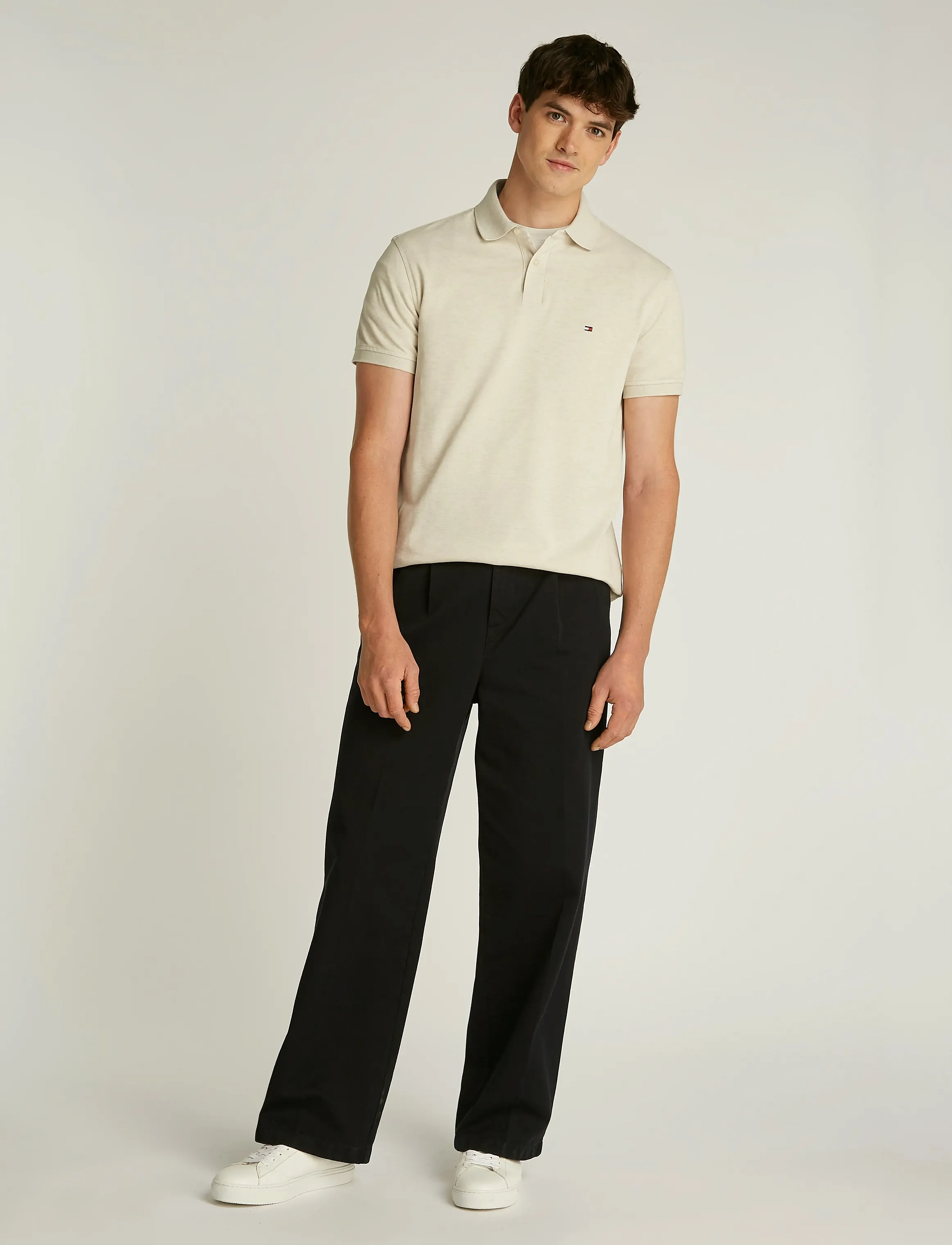 Tommy Hilfiger - 1985 REGULAR POLO - lyhythihaiset - heathered oatmilk - 4