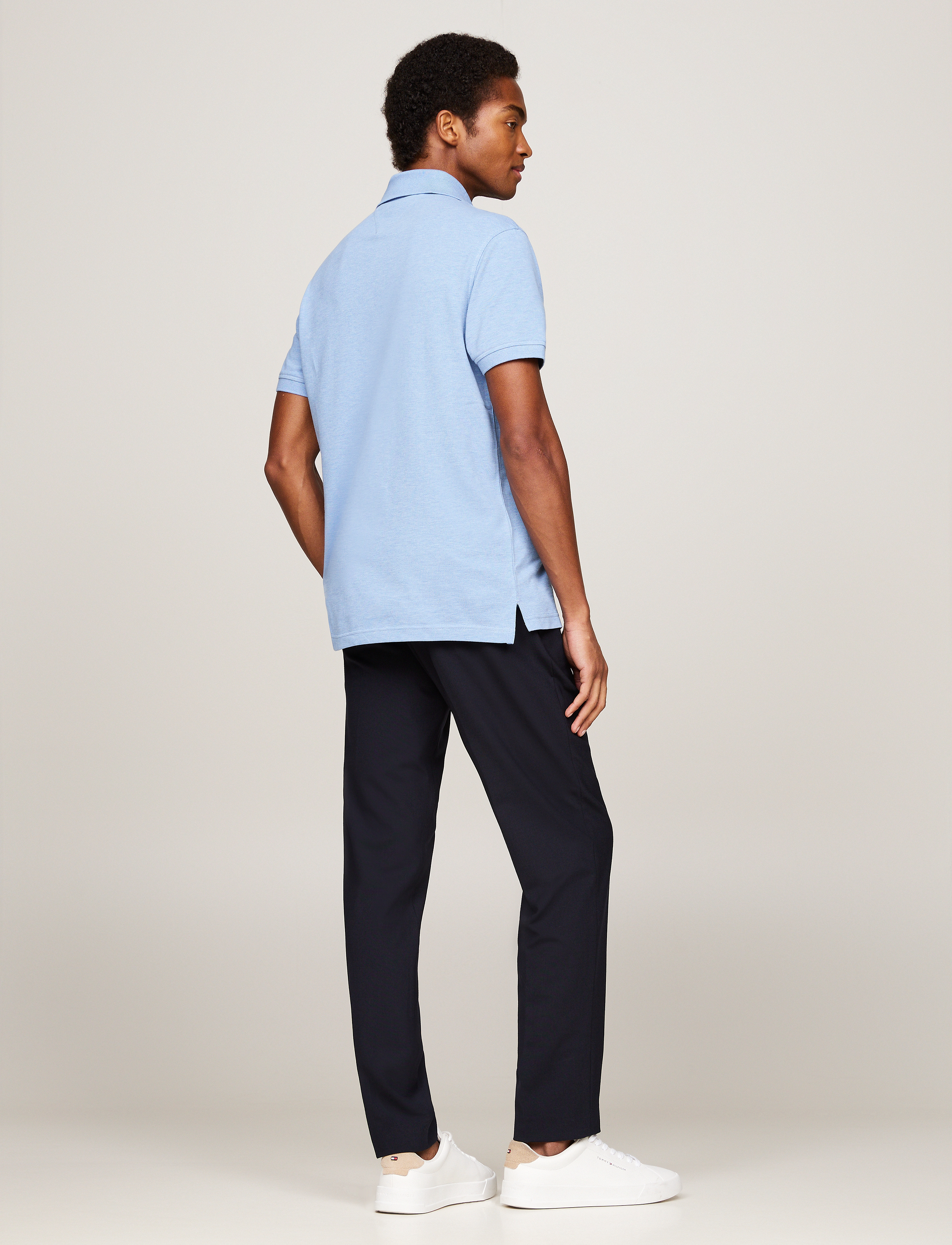 Tommy Hilfiger - CORE 1985 REGULAR POLO - lühikeste varrukatega polod - light blue heather - 3