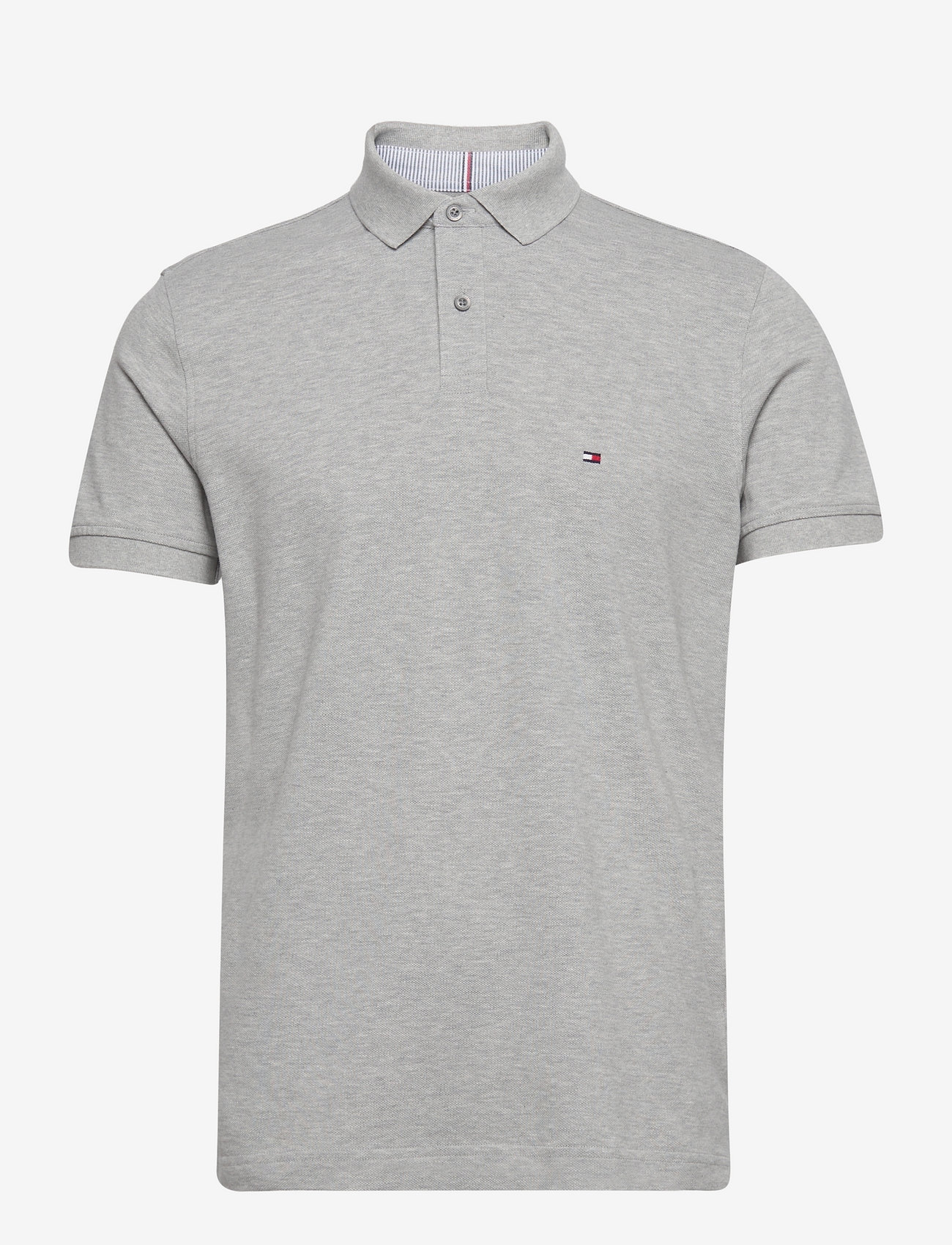 Tommy Hilfiger - 1985 REGULAR POLO - kortærmede poloer - light grey heather - 1