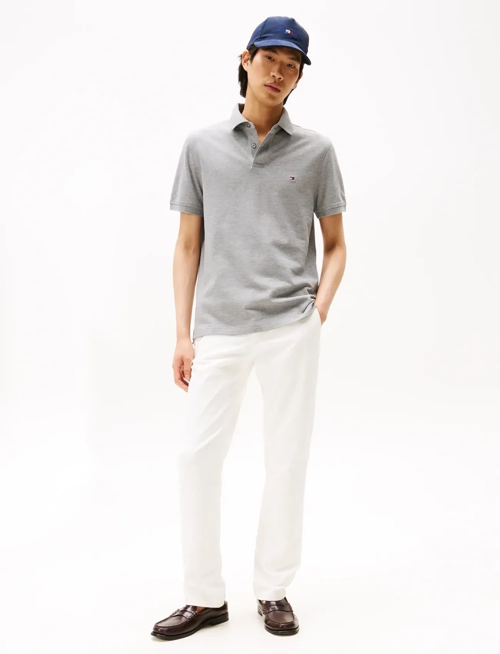 Tommy Hilfiger - CORE 1985 REGULAR POLO - lühikeste varrukatega polod - medium grey heather - 3