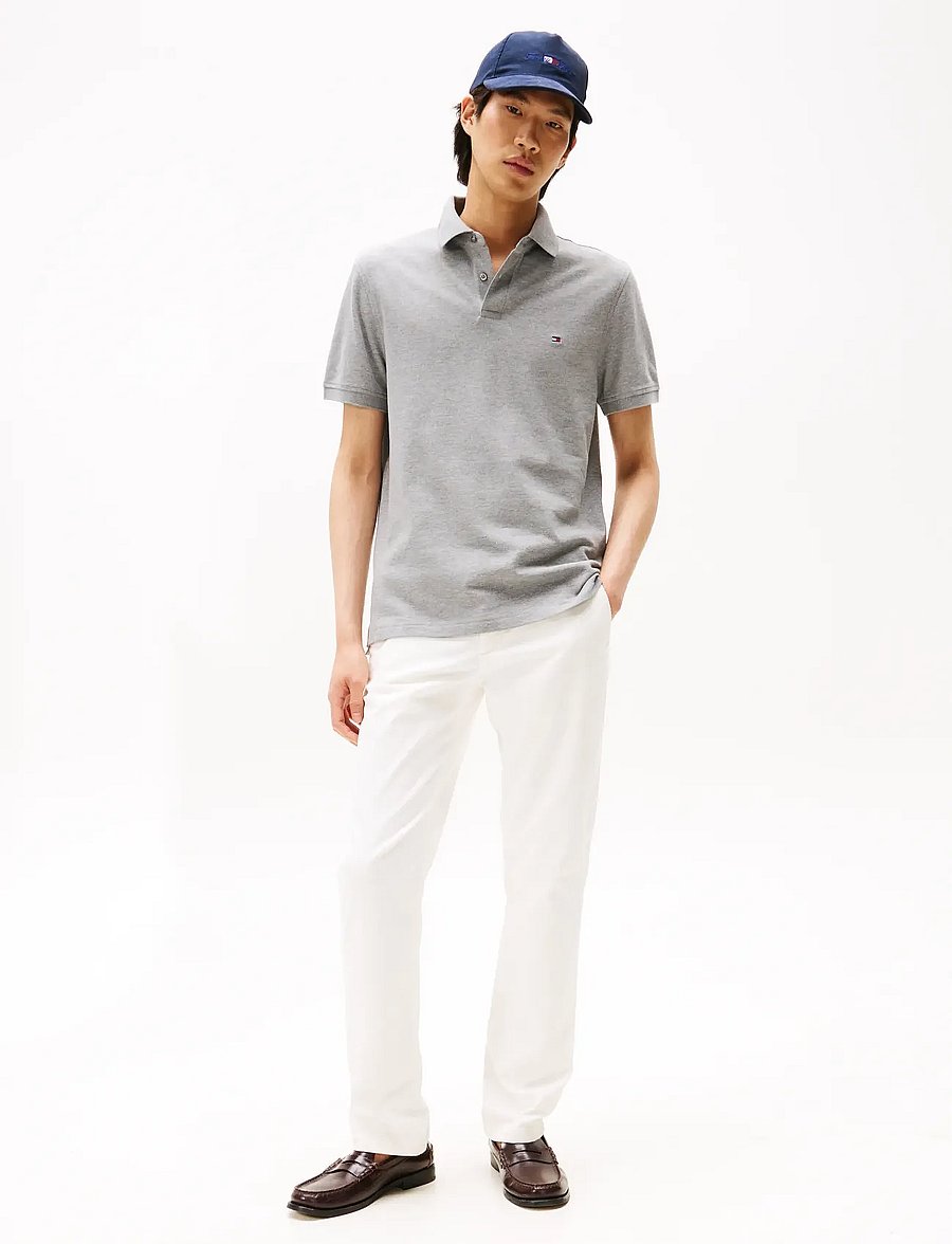 Tommy Hilfiger - CORE 1985 REGULAR POLO - lühikeste varrukatega polod - medium grey heather - 3