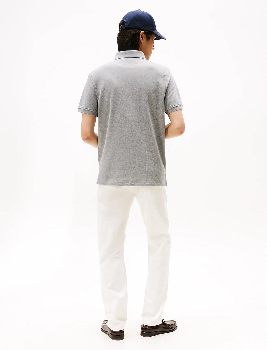 Tommy Hilfiger - CORE 1985 REGULAR POLO - lühikeste varrukatega polod - medium grey heather - 4