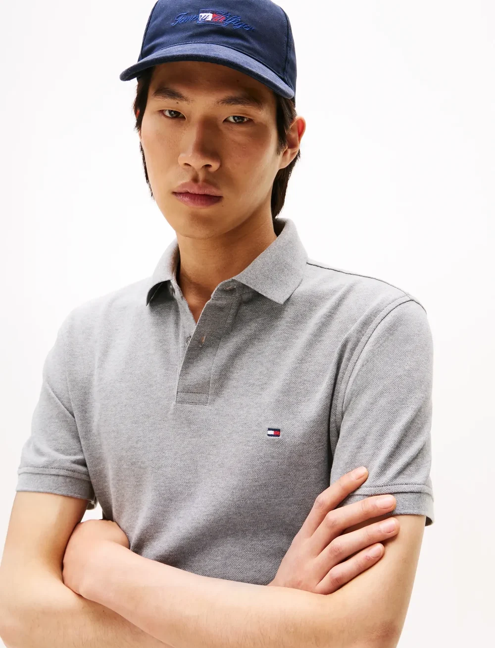 Tommy Hilfiger - CORE 1985 REGULAR POLO - lühikeste varrukatega polod - medium grey heather - 5