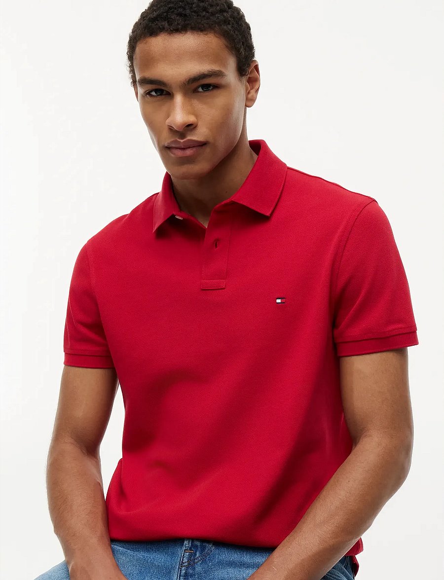 Tommy Hilfiger - CORE 1985 REGULAR POLO - lühikeste varrukatega polod - medium red - 5