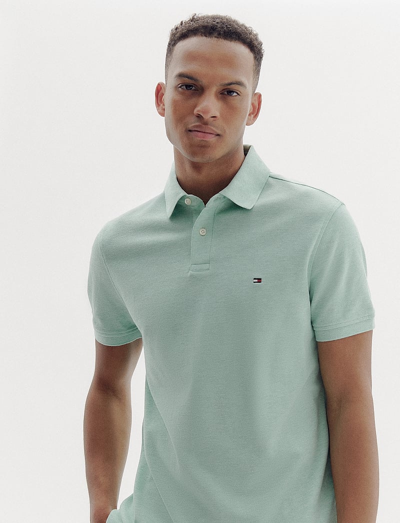 Tommy Hilfiger - CORE 1985 REGULAR POLO - short-sleeved polos - mint gel heather - 0