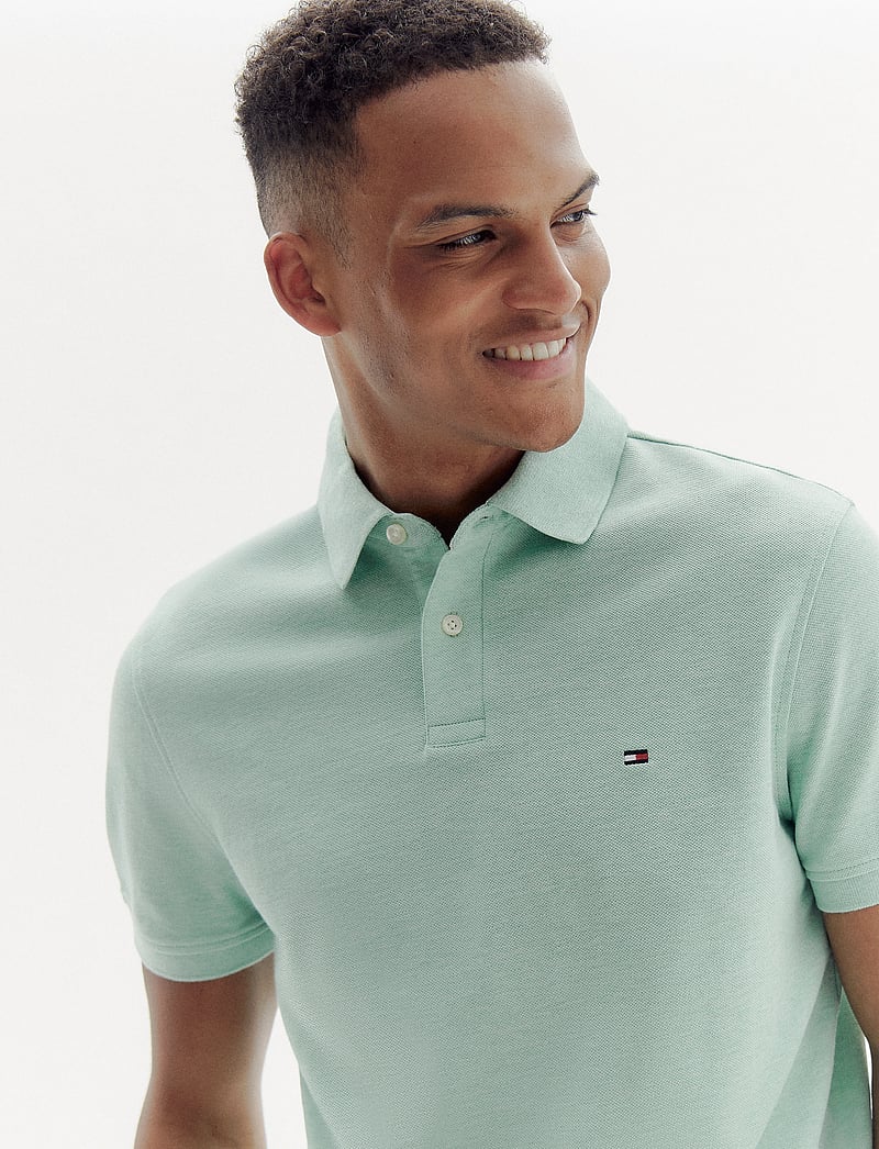 Tommy Hilfiger - CORE 1985 REGULAR POLO - short-sleeved polos - mint gel heather - 2