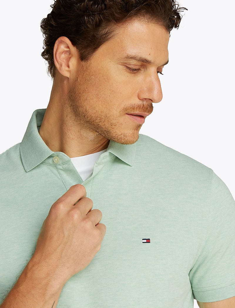 Tommy Hilfiger - CORE 1985 REGULAR POLO - short-sleeved polos - mint gel heather - 3