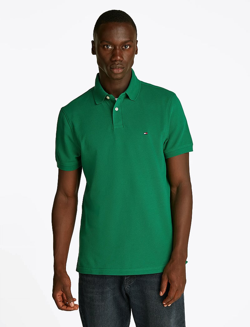Tommy Hilfiger - CORE 1985 REGULAR POLO - kortärmade pikéer - nouveau green - 0