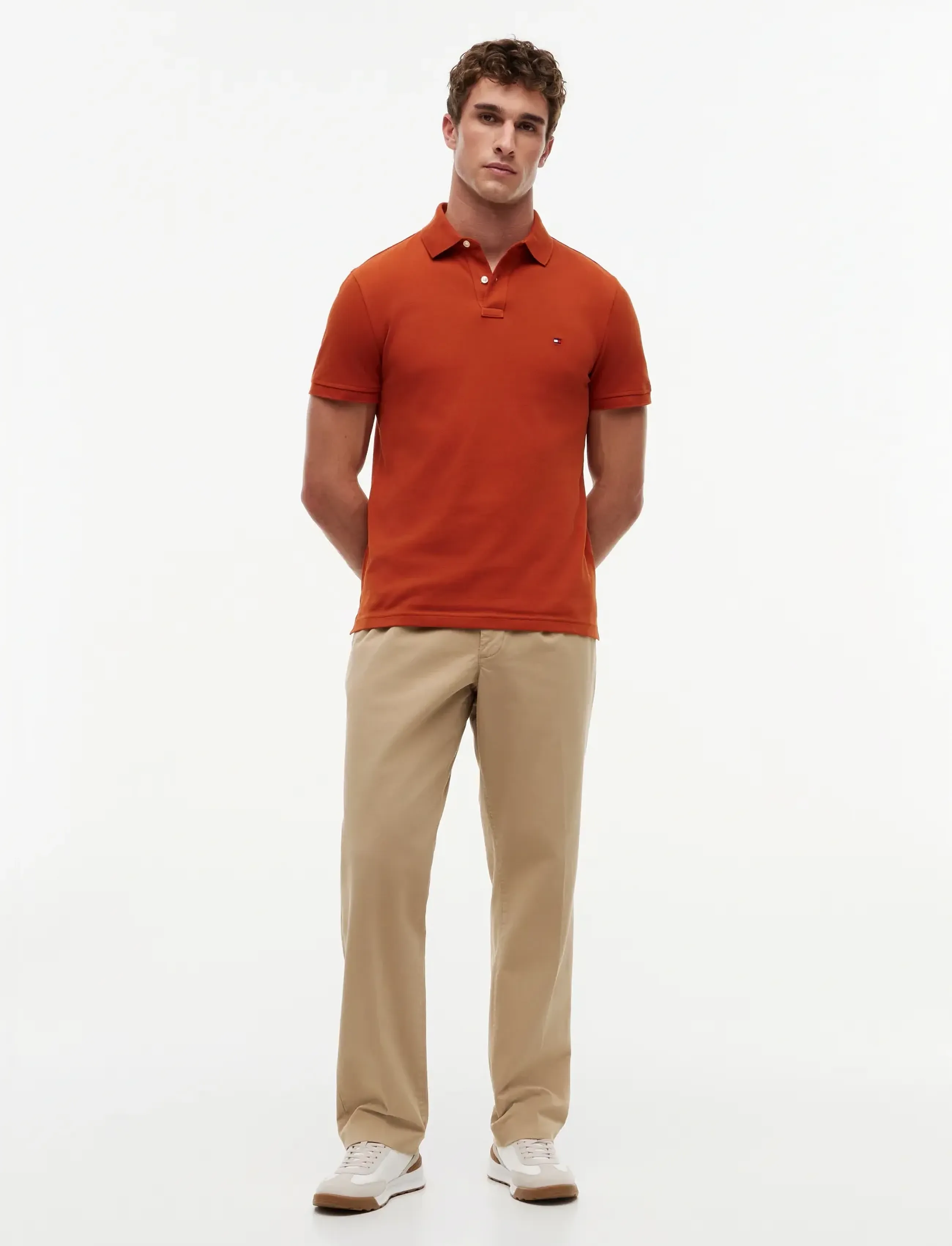 Tommy Hilfiger - 1985 REGULAR POLO - short-sleeved polos - rusty ochre - 4
