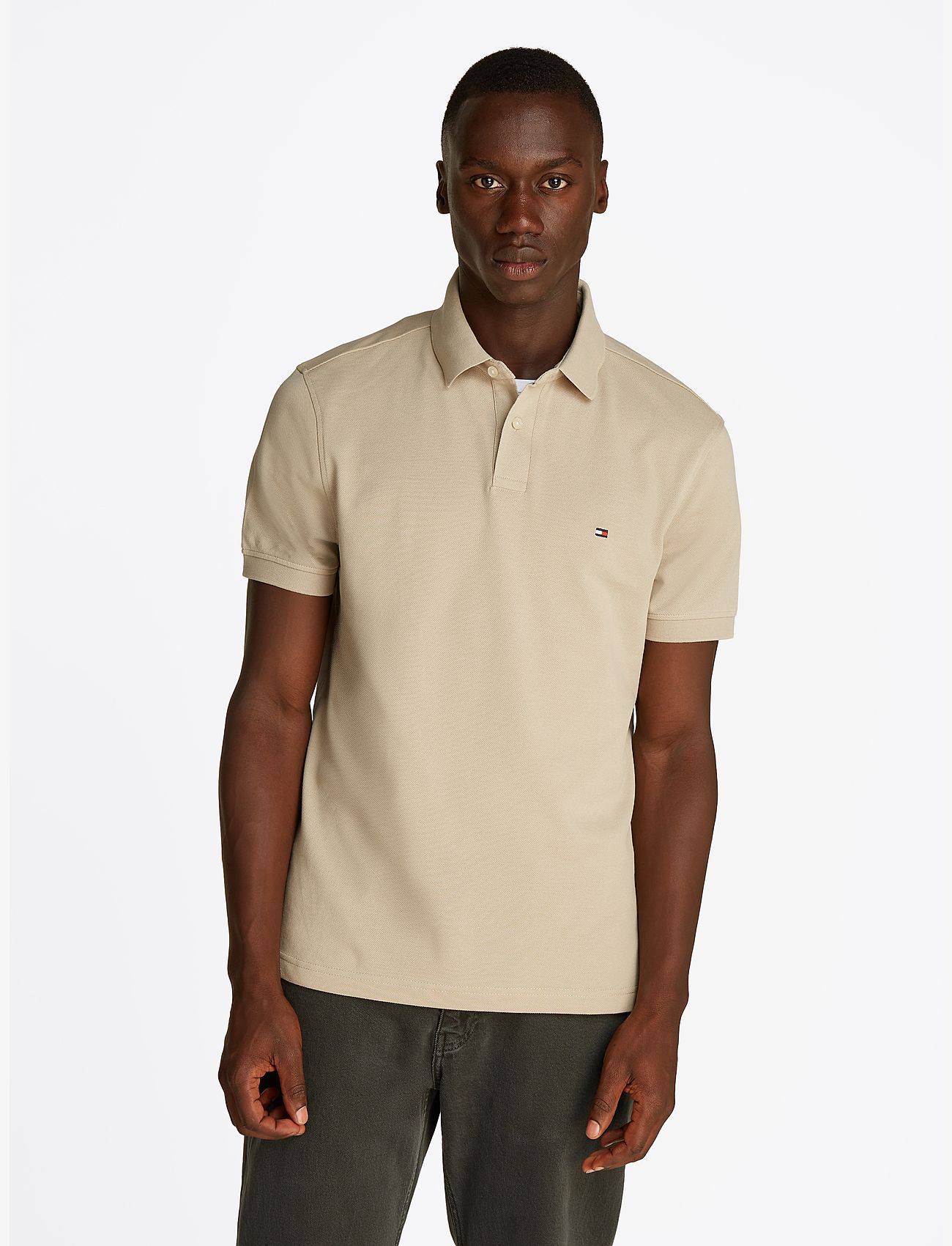 Tommy Hilfiger - 1985 REGULAR POLO - kortærmede poloer - sandalwood - 0