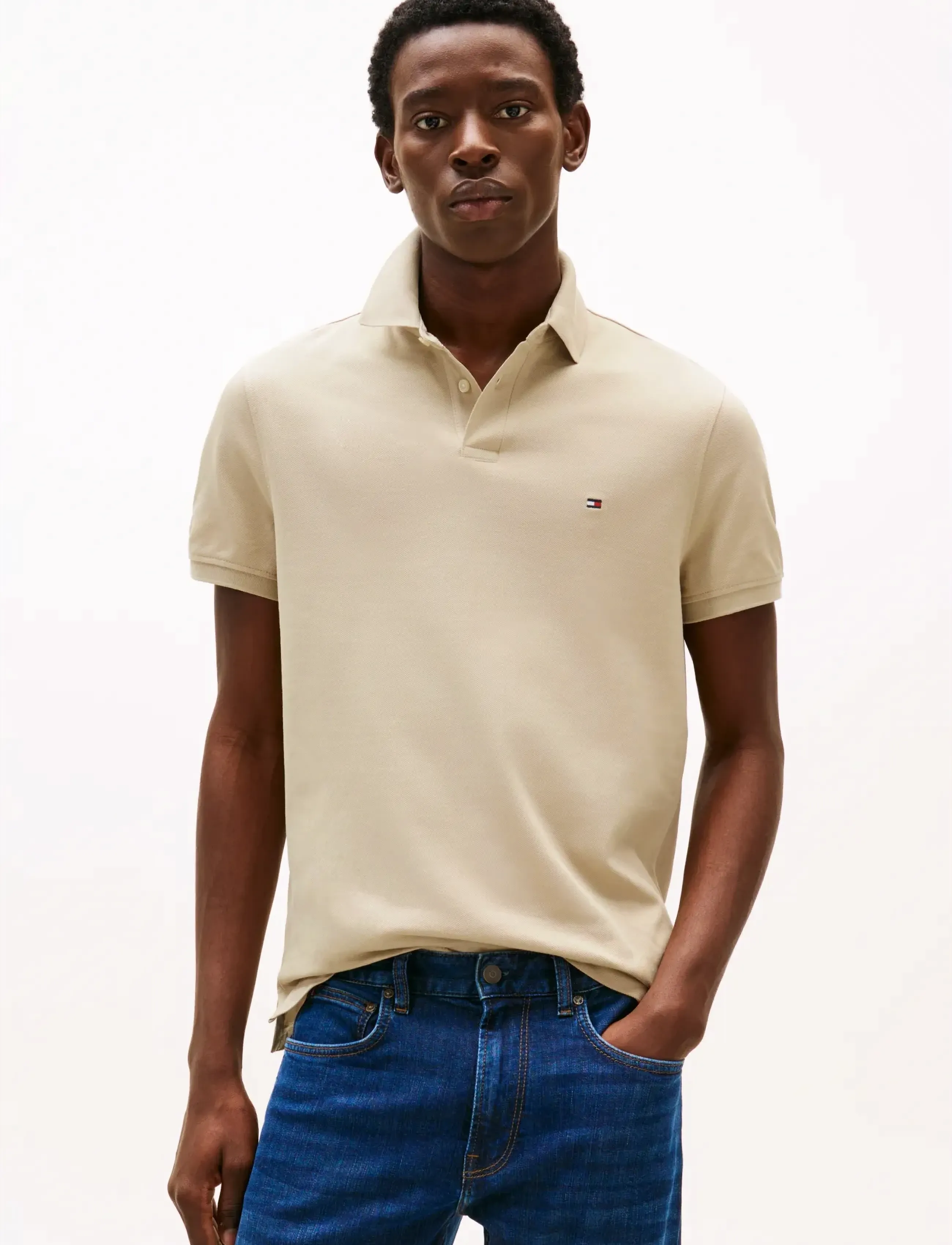 Tommy Hilfiger 1985 REGULAR POLO - Summer Shop - SANDALWOOD / beige