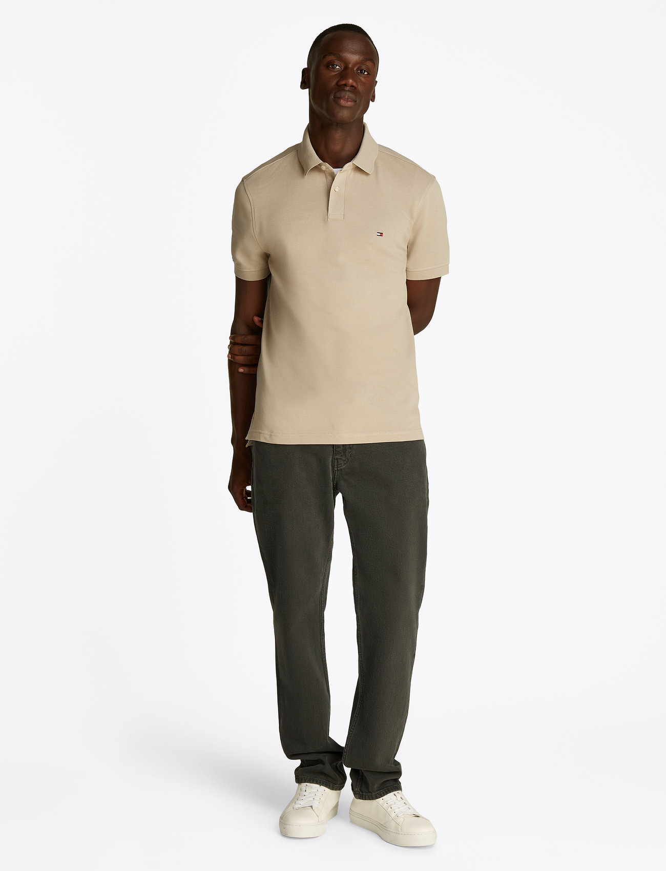Tommy Hilfiger - 1985 REGULAR POLO - kortærmede poloer - sandalwood - 5