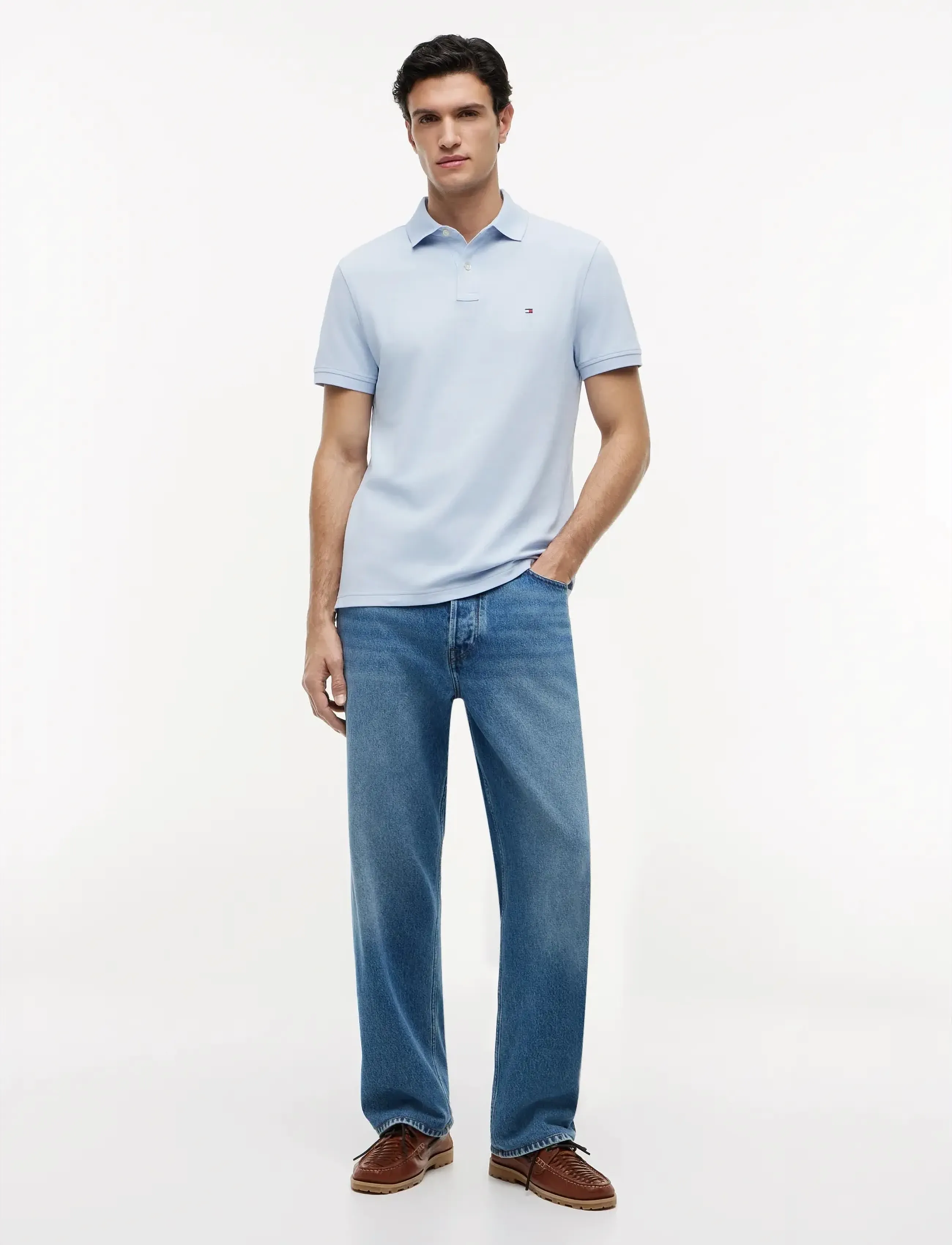 Tommy Hilfiger - 1985 REGULAR POLO - kortärmade pikéer - sky blue - 5
