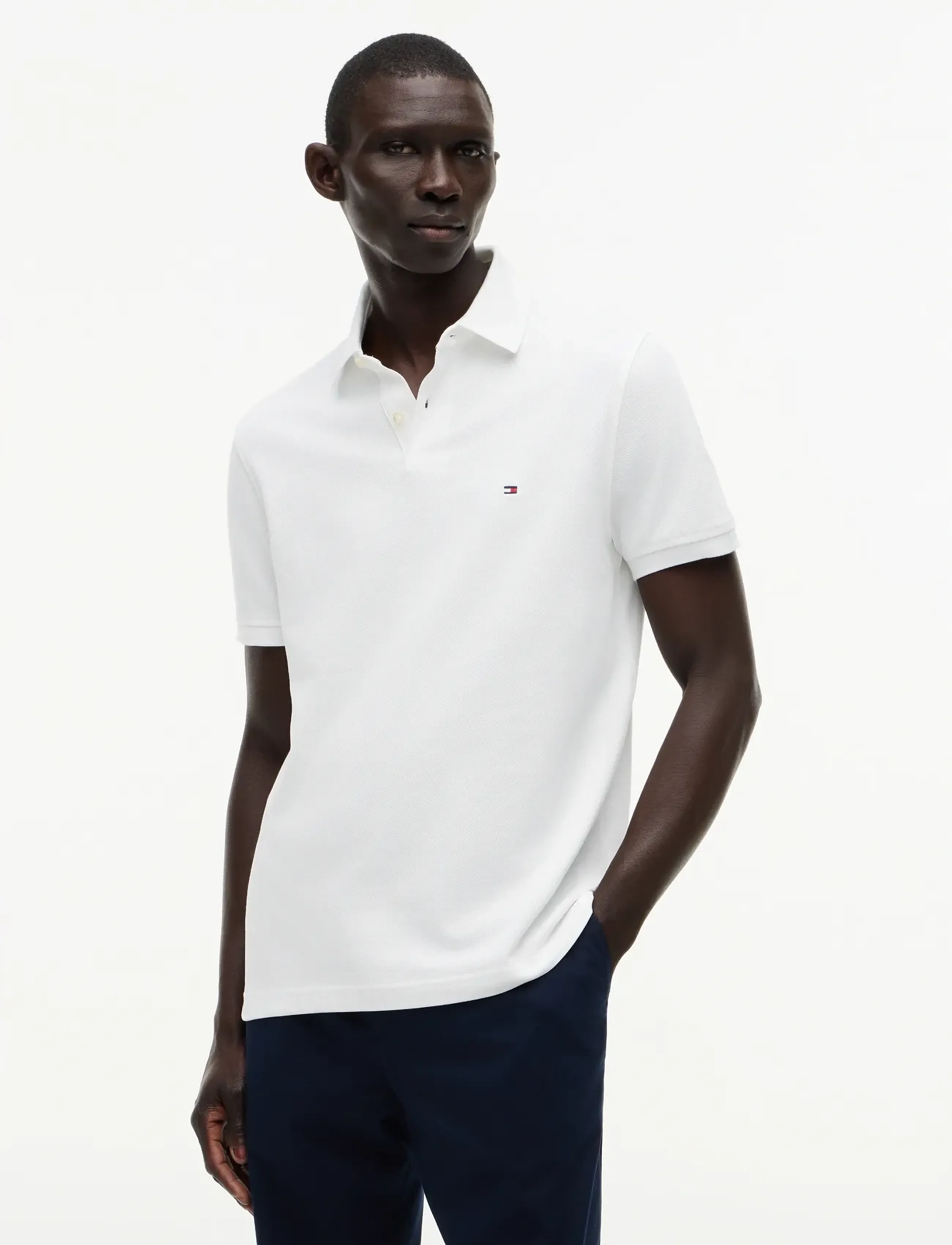 Tommy Hilfiger 1985 Regular Polo, M, Polos, Weiß - Short-sleeved, Männerswear