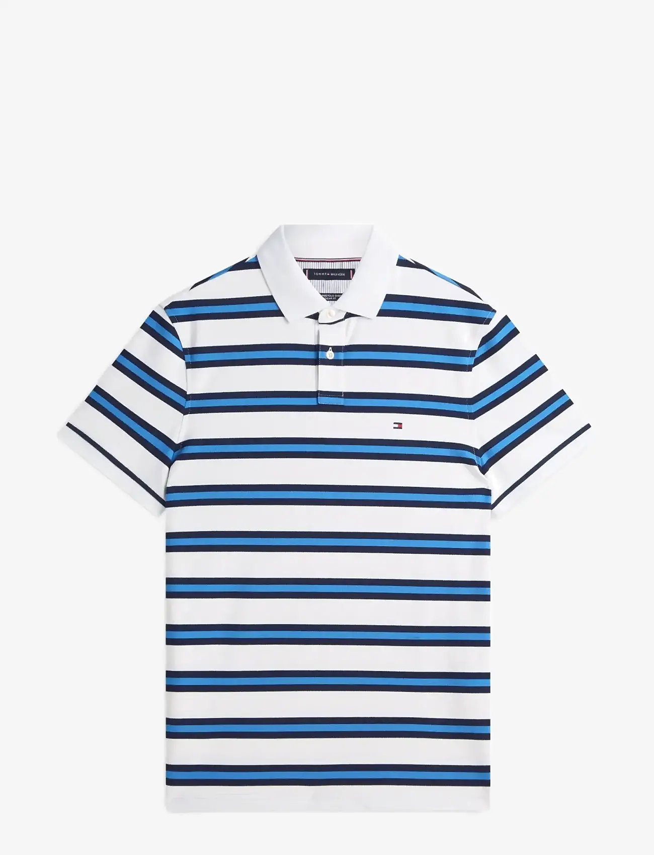 Tommy Hilfiger - 1985 REGULAR POLO - kortærmede poloer - white   desert sky multi - 1