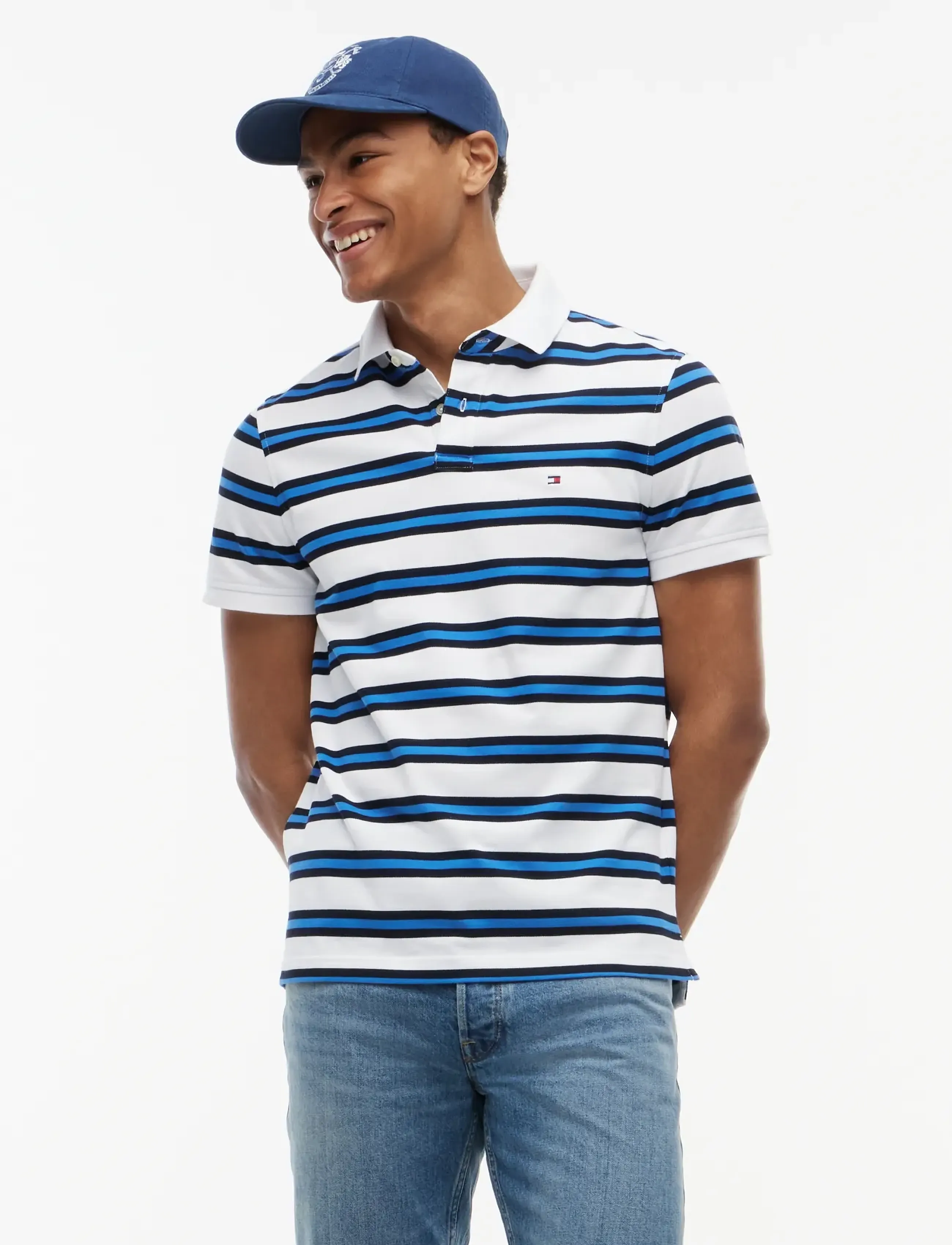 Tommy Hilfiger 1985 REGULAR POLO - Tommy Hilfiger - WHITE   DESERT SKY MULTI / white