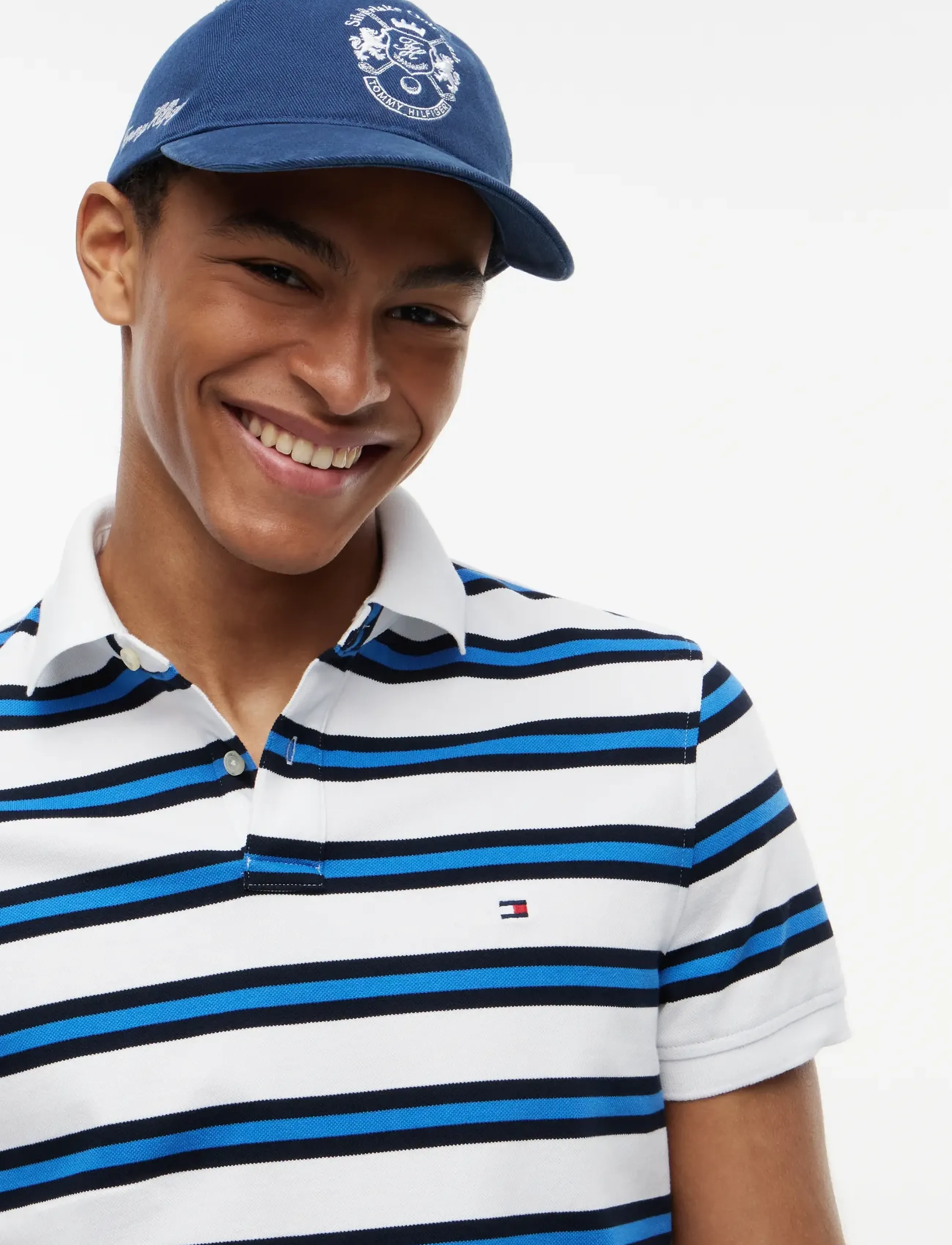 Tommy Hilfiger - 1985 REGULAR POLO - kortärmade pikéer - white   desert sky multi - 3
