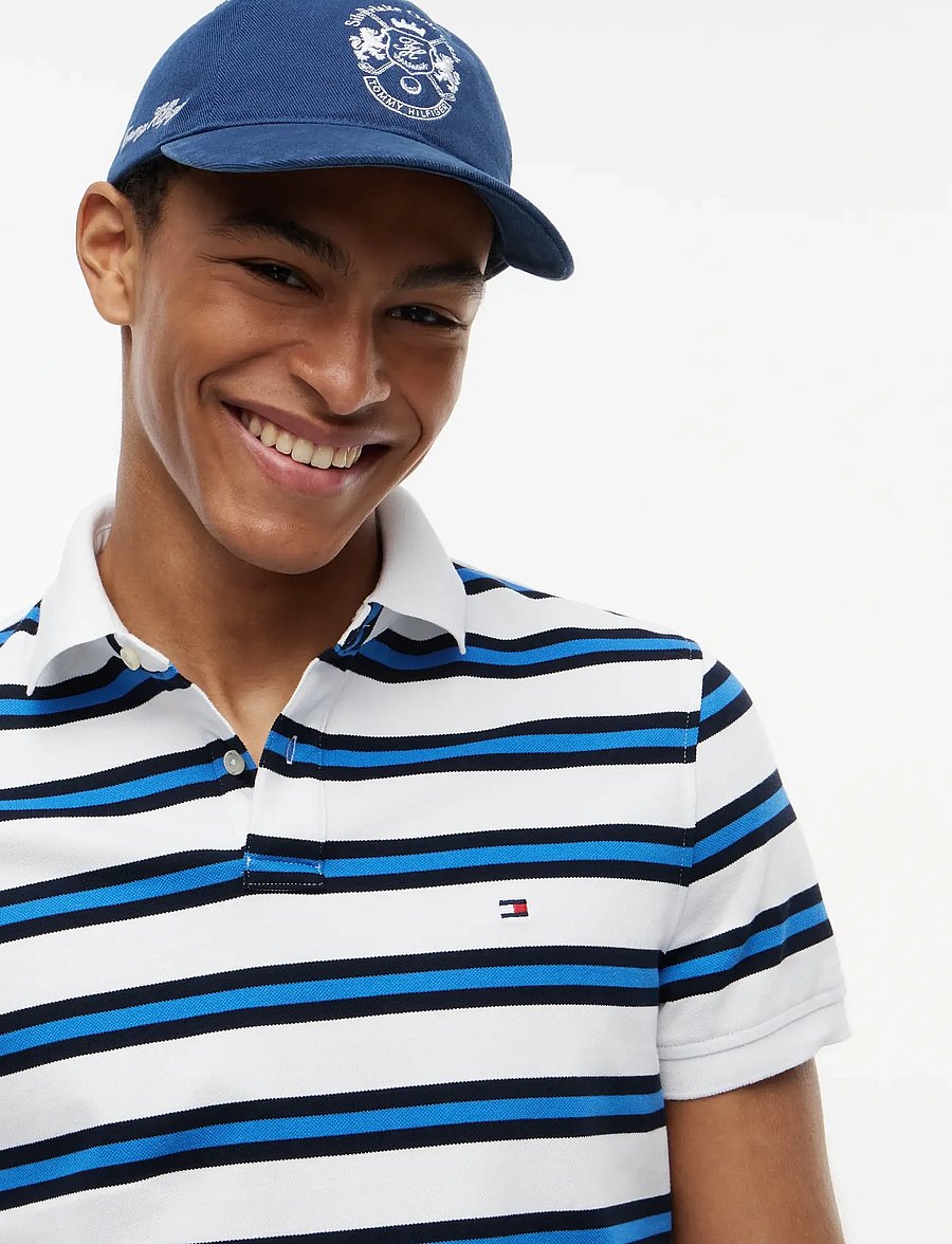 Tommy Hilfiger - 1985 REGULAR POLO - kortärmade pikéer - white desert sky multi - 3