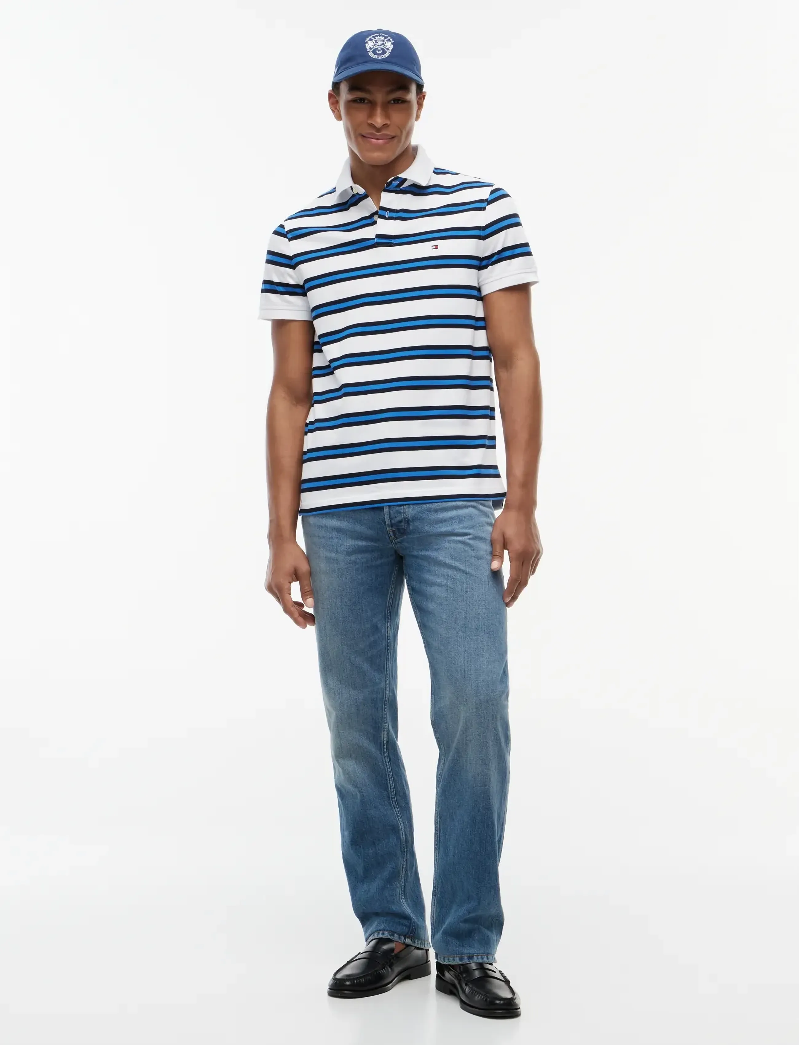 Tommy Hilfiger - 1985 REGULAR POLO - kortärmade pikéer - white   desert sky multi - 4