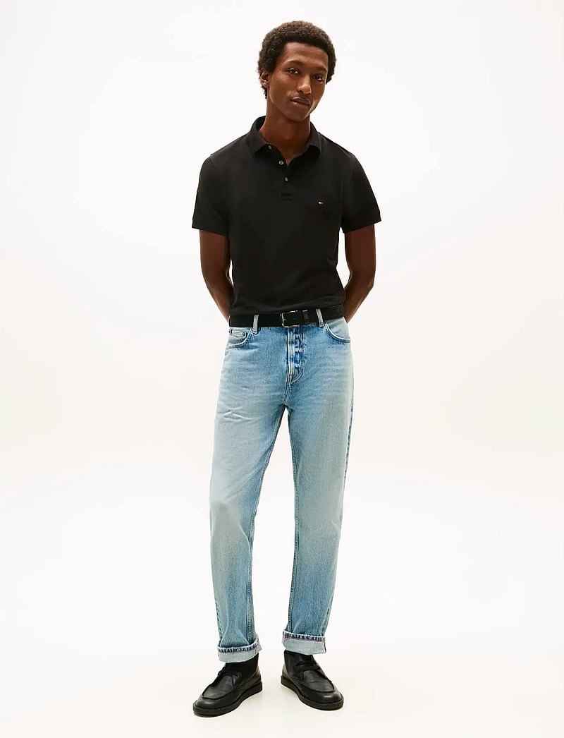 Tommy Hilfiger - CORE 1985 SLIM POLO - lühikeste varrukatega polod - black - 0