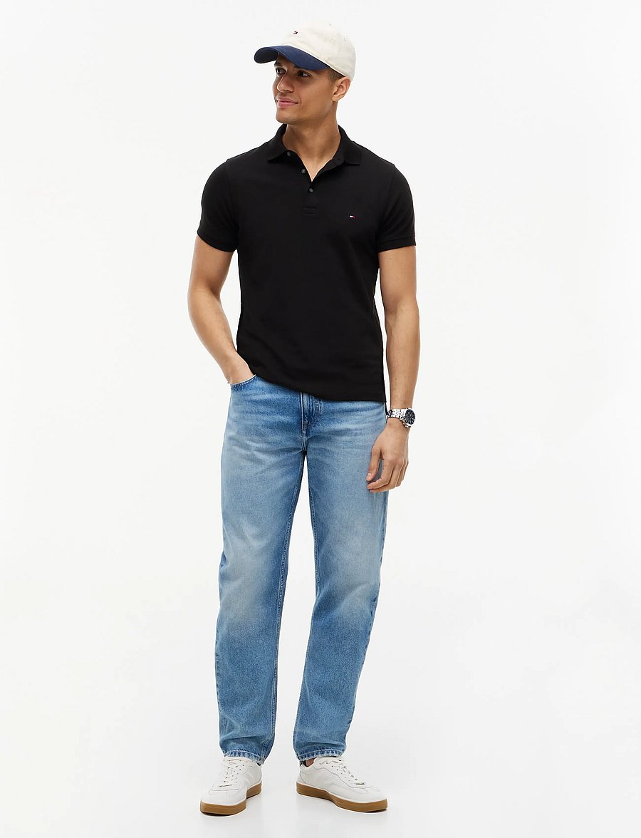 Tommy Hilfiger - CORE 1985 SLIM POLO - kurzärmelig - black - 5