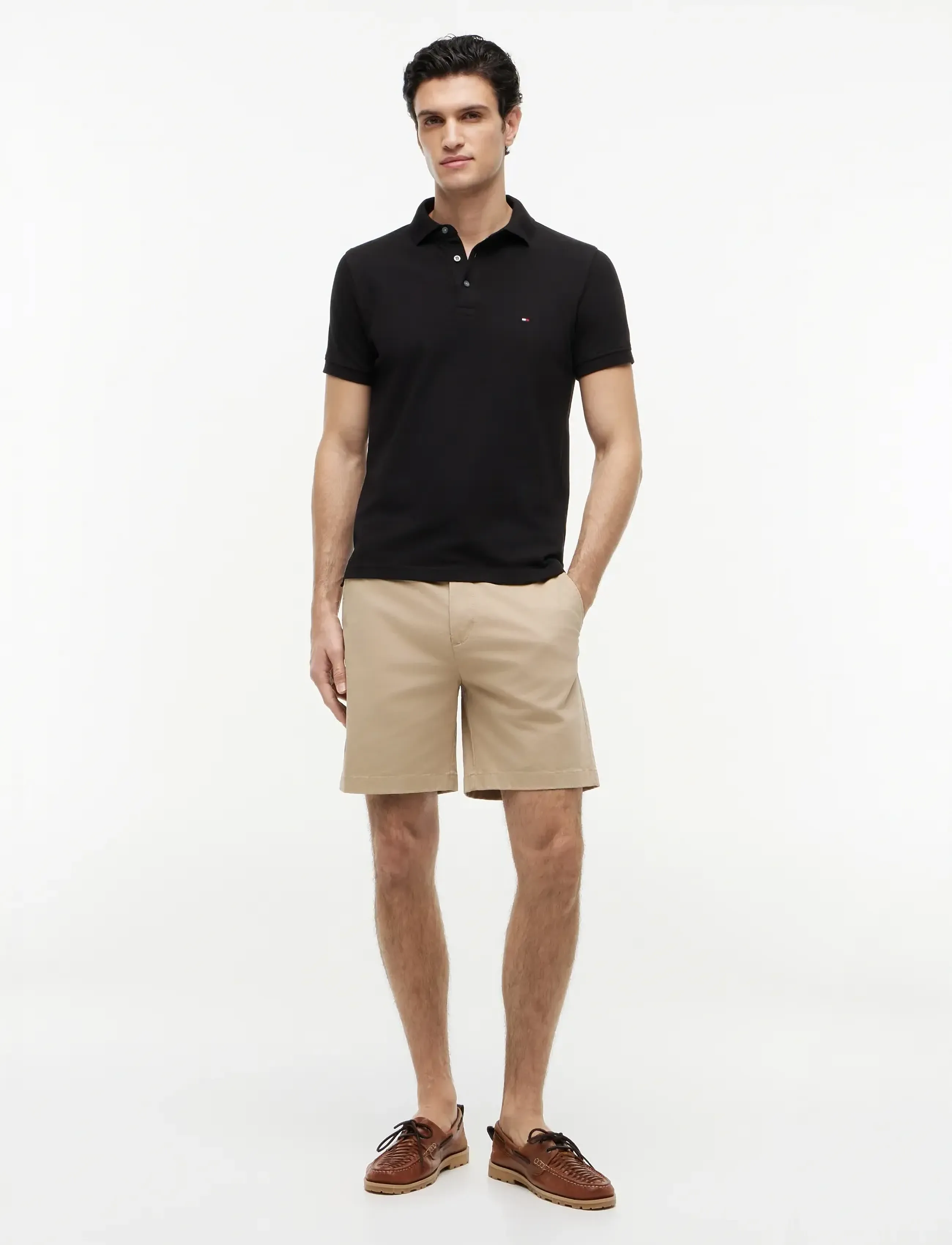 Tommy Hilfiger - CORE 1985 SLIM POLO - lühikeste varrukatega polod - black - 5