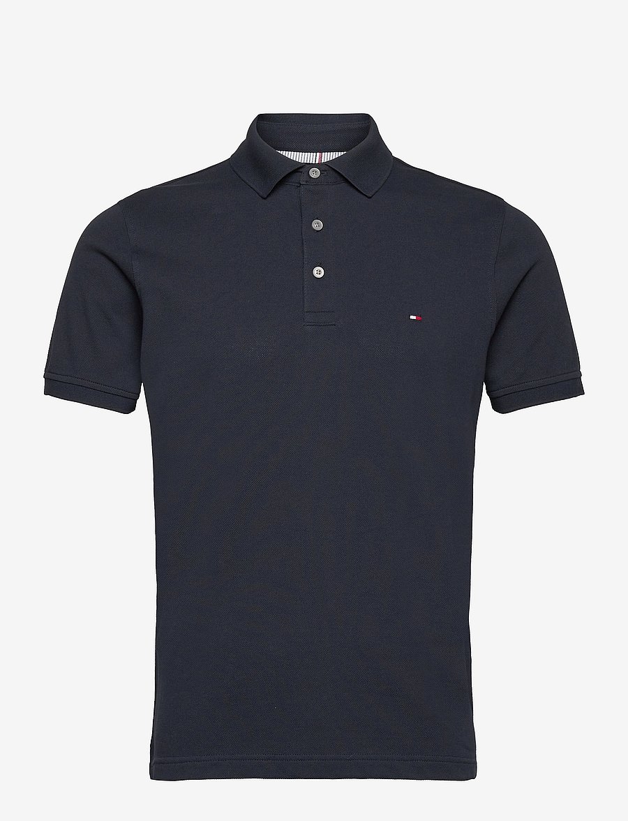 Tommy Hilfiger - CORE 1985 SLIM POLO - polo krekli ar īsām piedurknēm - desert sky - 1