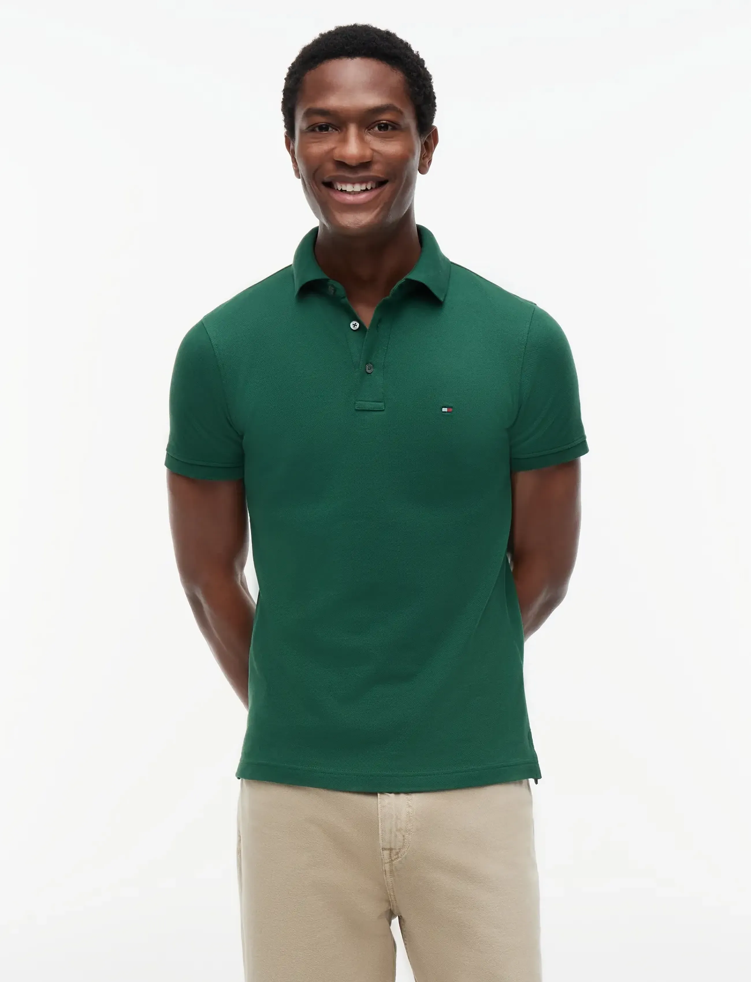 Tommy Hilfiger - 1985 SLIM POLO - premium styles - street green - 0