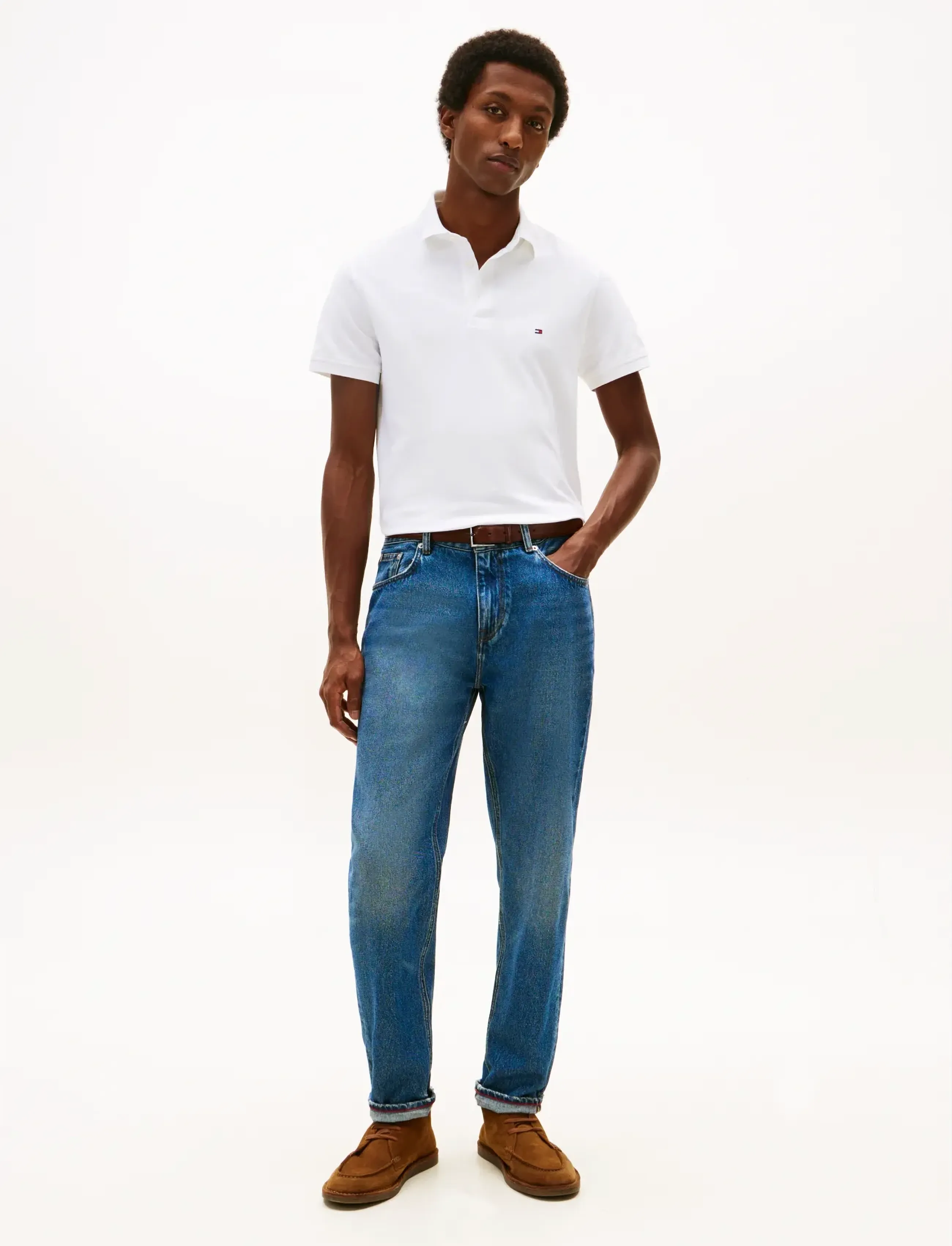 Tommy Hilfiger CORE 1985 SLIM POLO - Poloer - WHITE / white