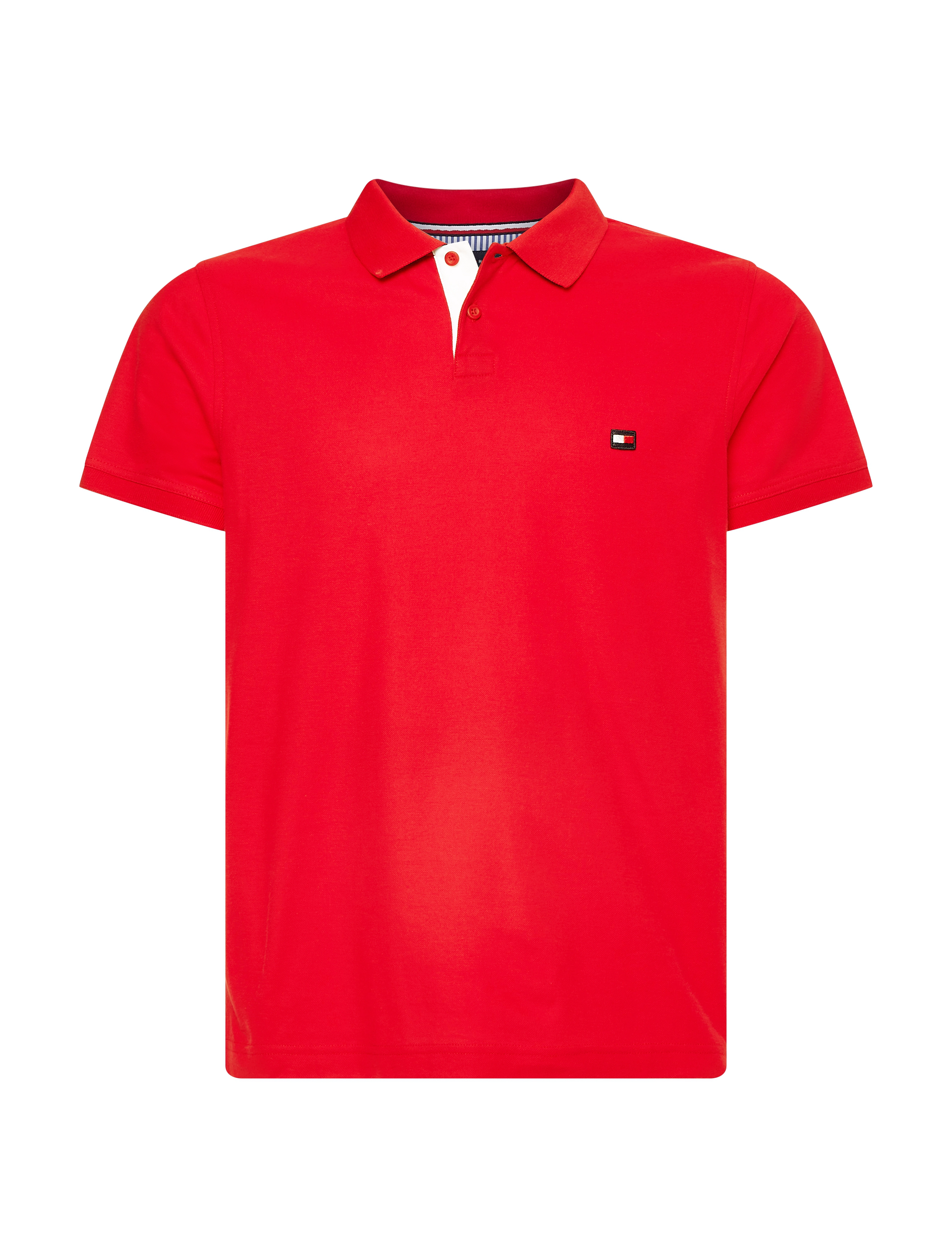 Tommy Hilfiger - 1985 CONTRAST PLACKET SLIM POLO - primary red - 0