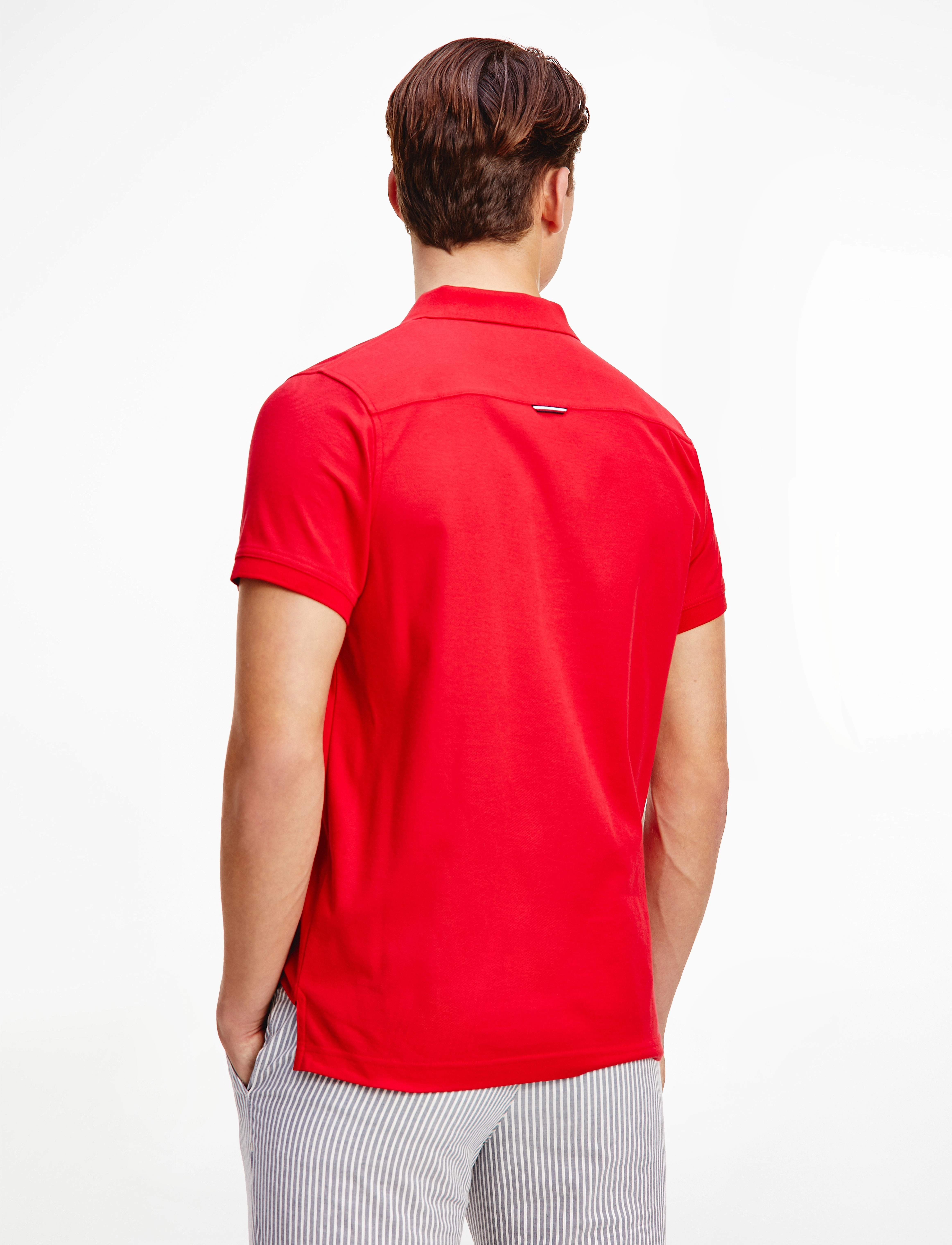 Tommy Hilfiger - 1985 CONTRAST PLACKET SLIM POLO - primary red - 3