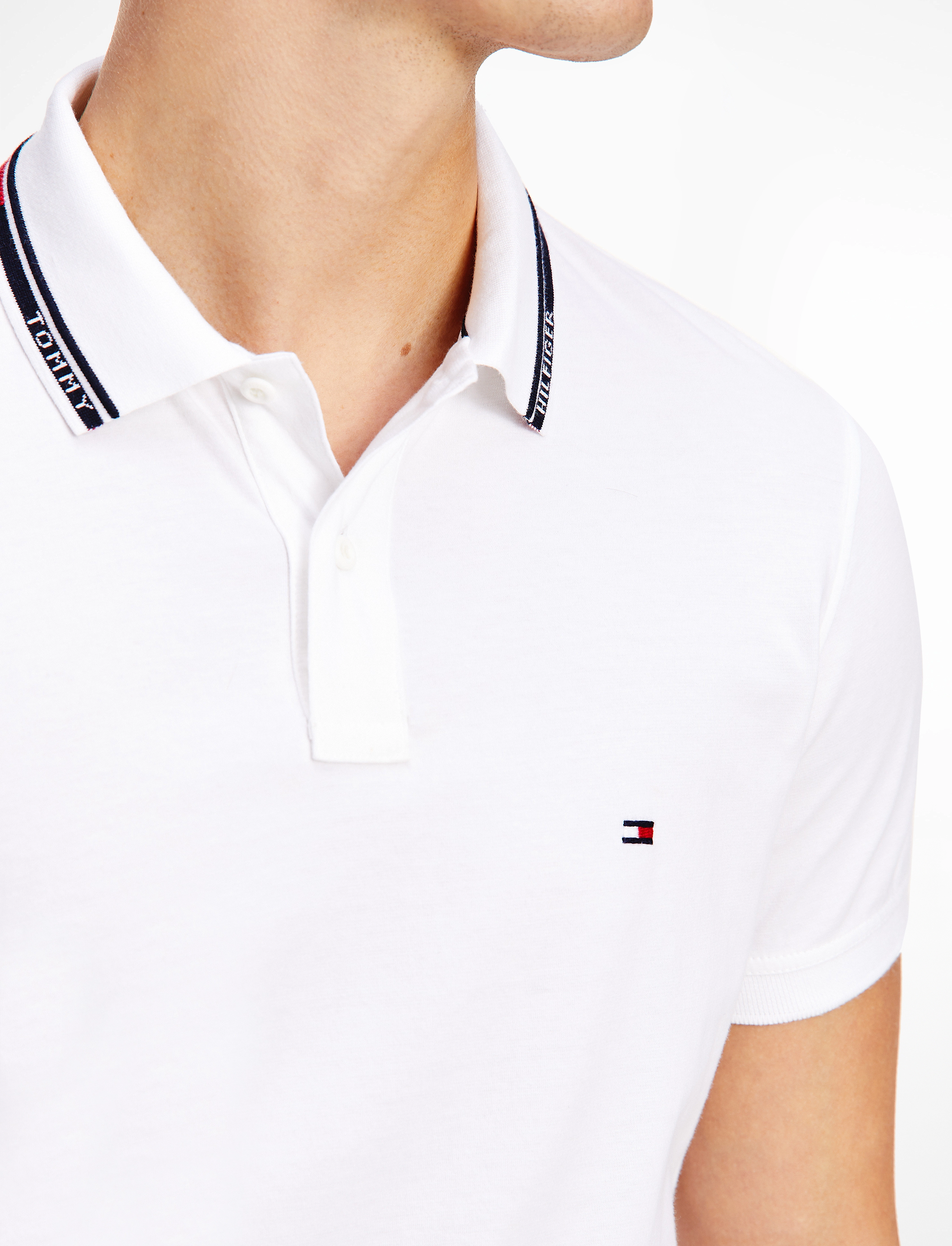 Tommy Hilfiger - 1985 HILFIGER COLLAR SLIM POLO - white - 4
