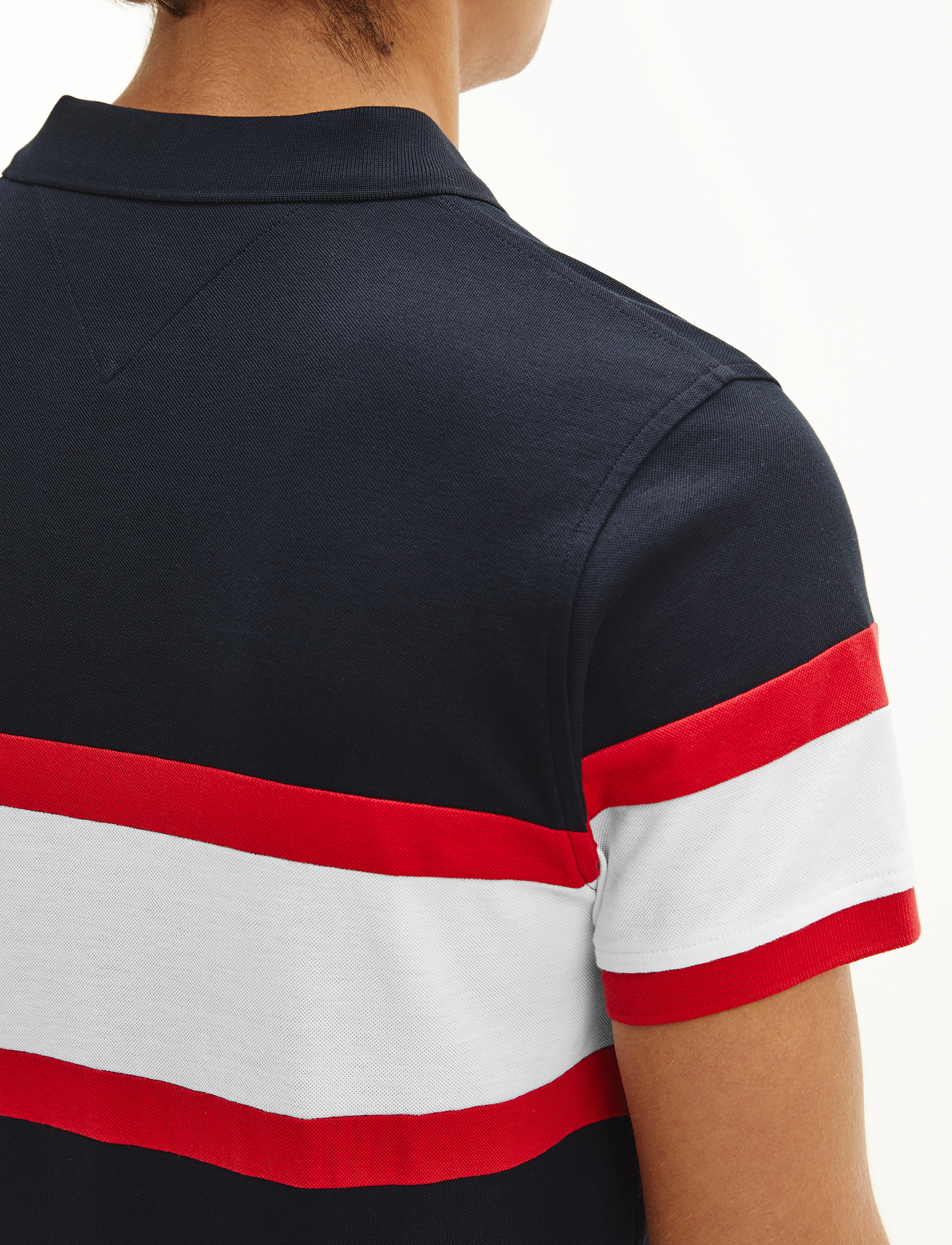 Tommy Hilfiger - 1985 SIGNAT COLORBLOCK SLIM POLO - desert sky / primary red / white - 4
