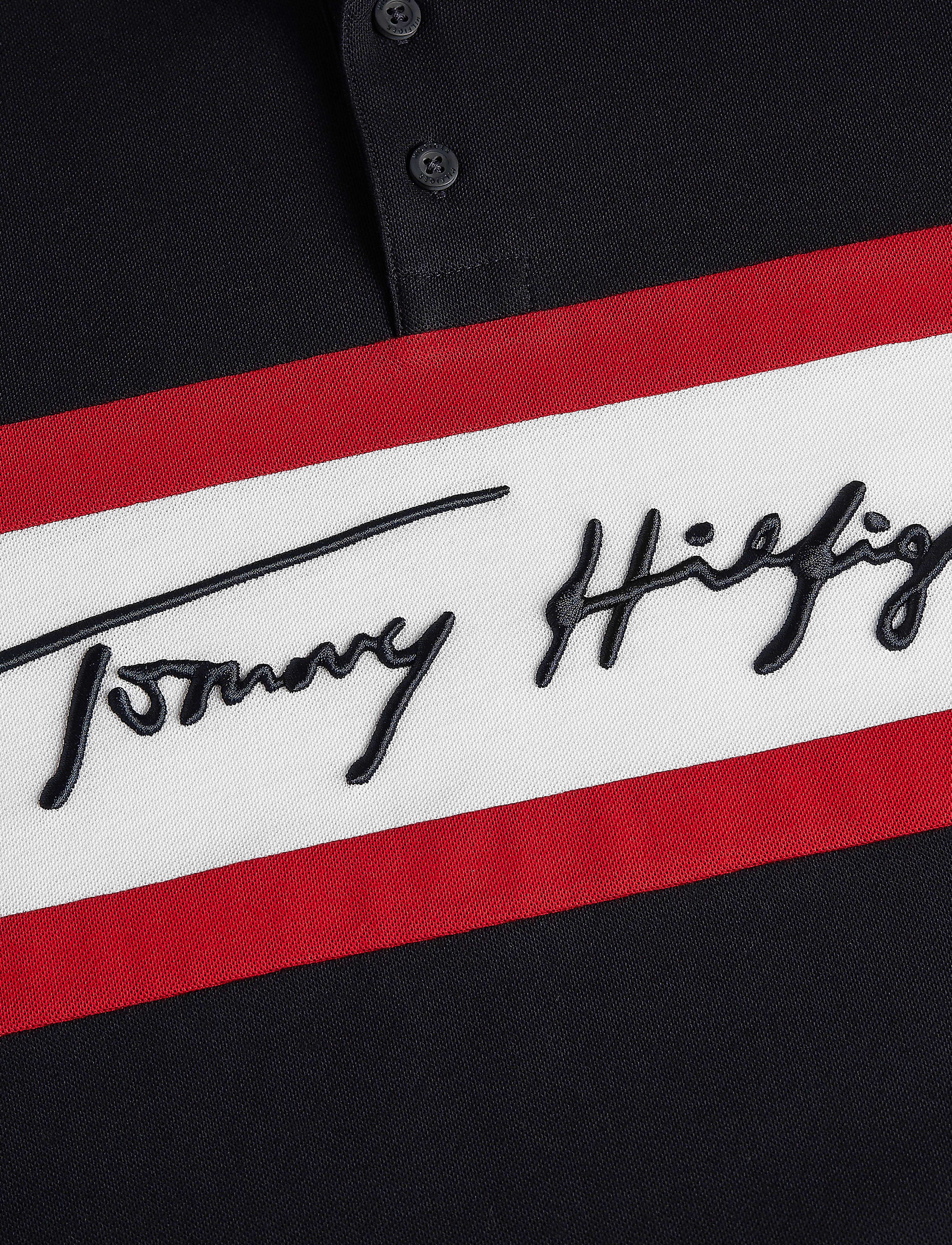 Tommy Hilfiger - 1985 SIGNAT COLORBLOCK SLIM POLO - desert sky / primary red / white - 5