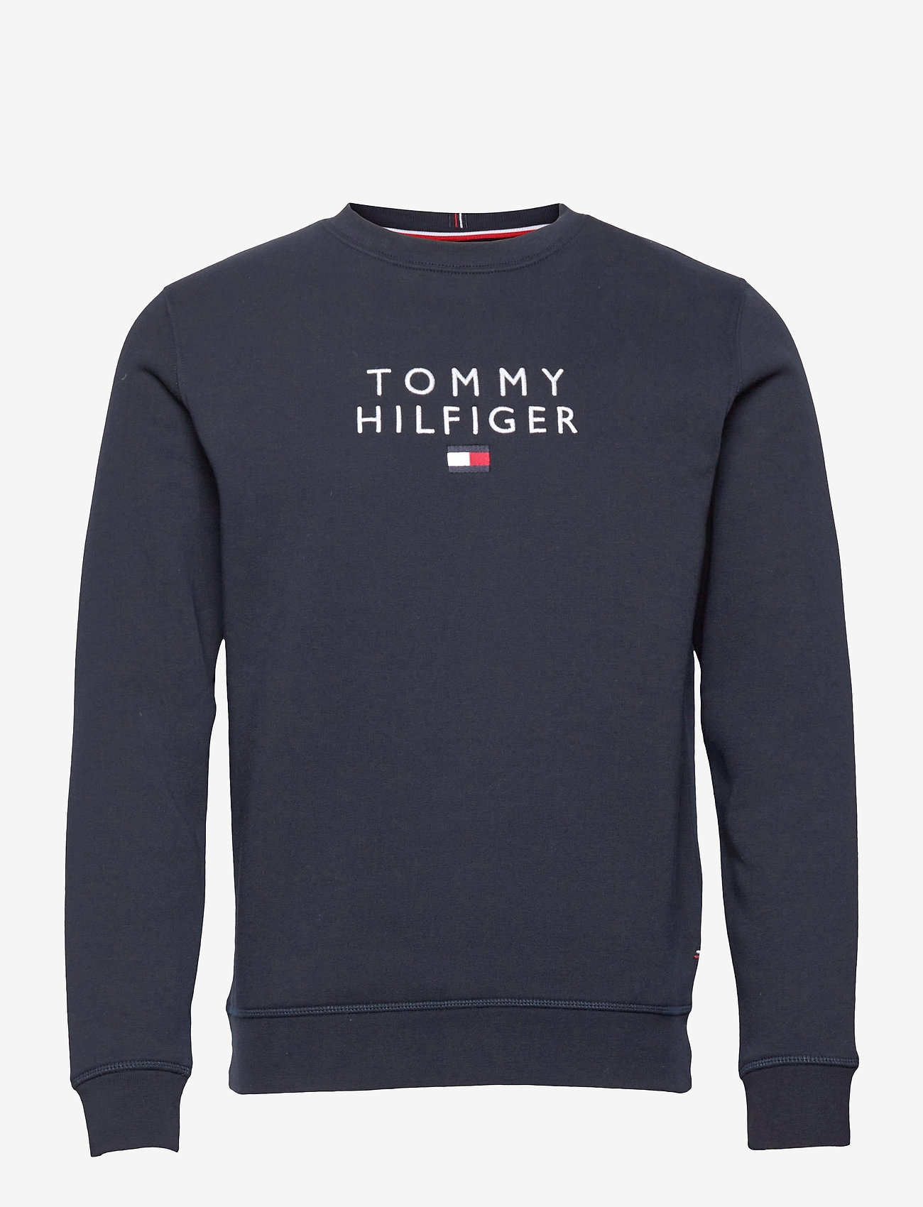 Tommy Hilfiger - STACKED TOMMY FLAG CREWNECK - desert sky - 0