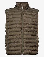 PACKABLE RECYCLED VEST - ARMY GREEN