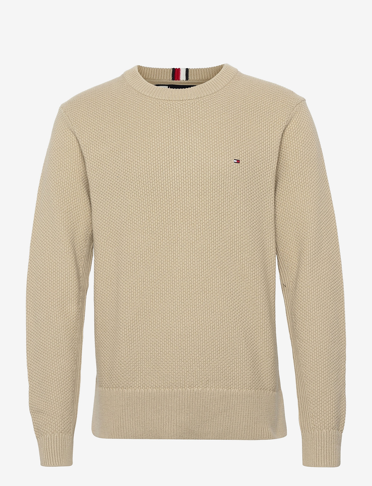 EXAGGERATED STRUCTURE CREW NECK - DESERT TAN