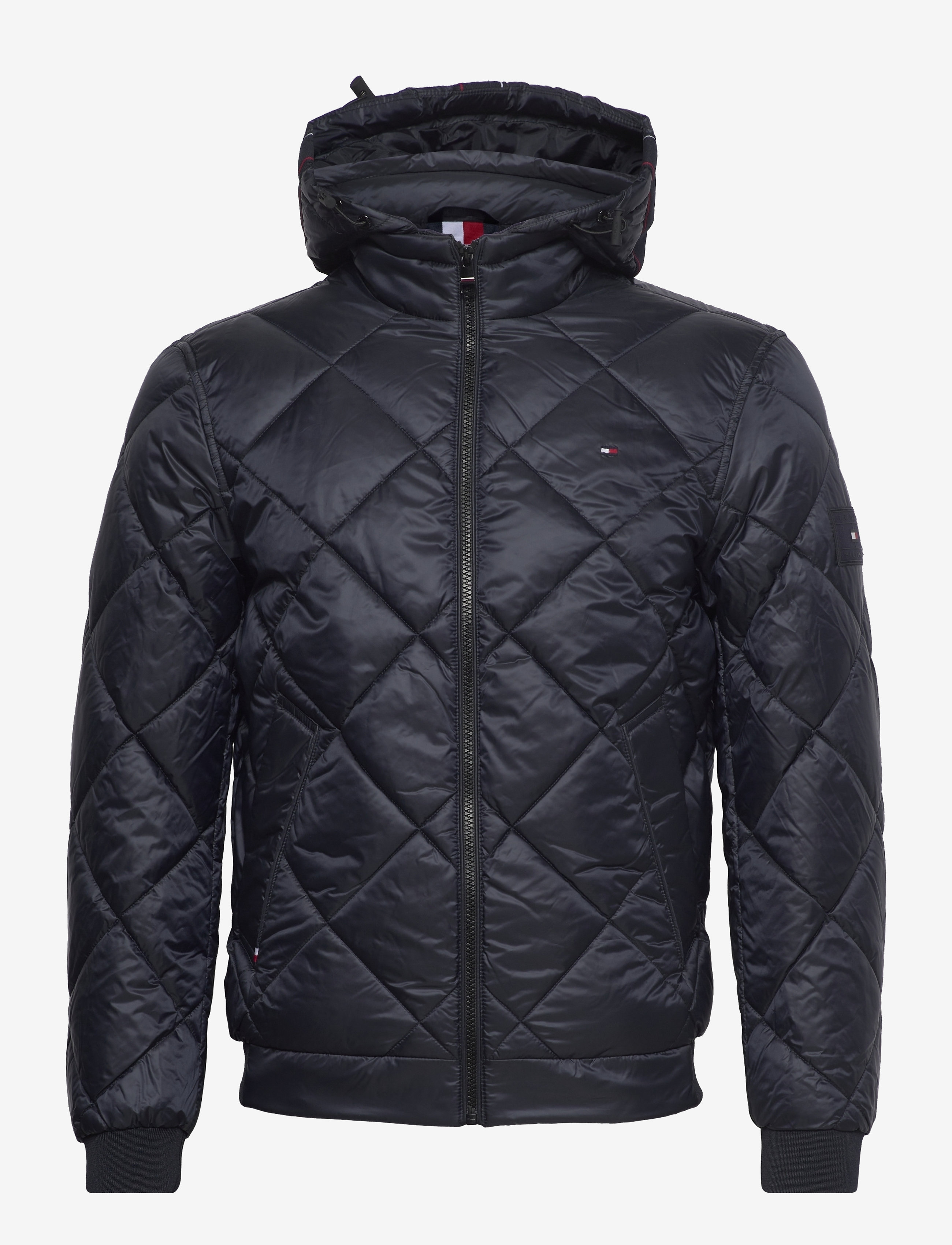 Tommy Hilfiger - DIAMOND QUILTED HOODED JACKET - desert sky - 0