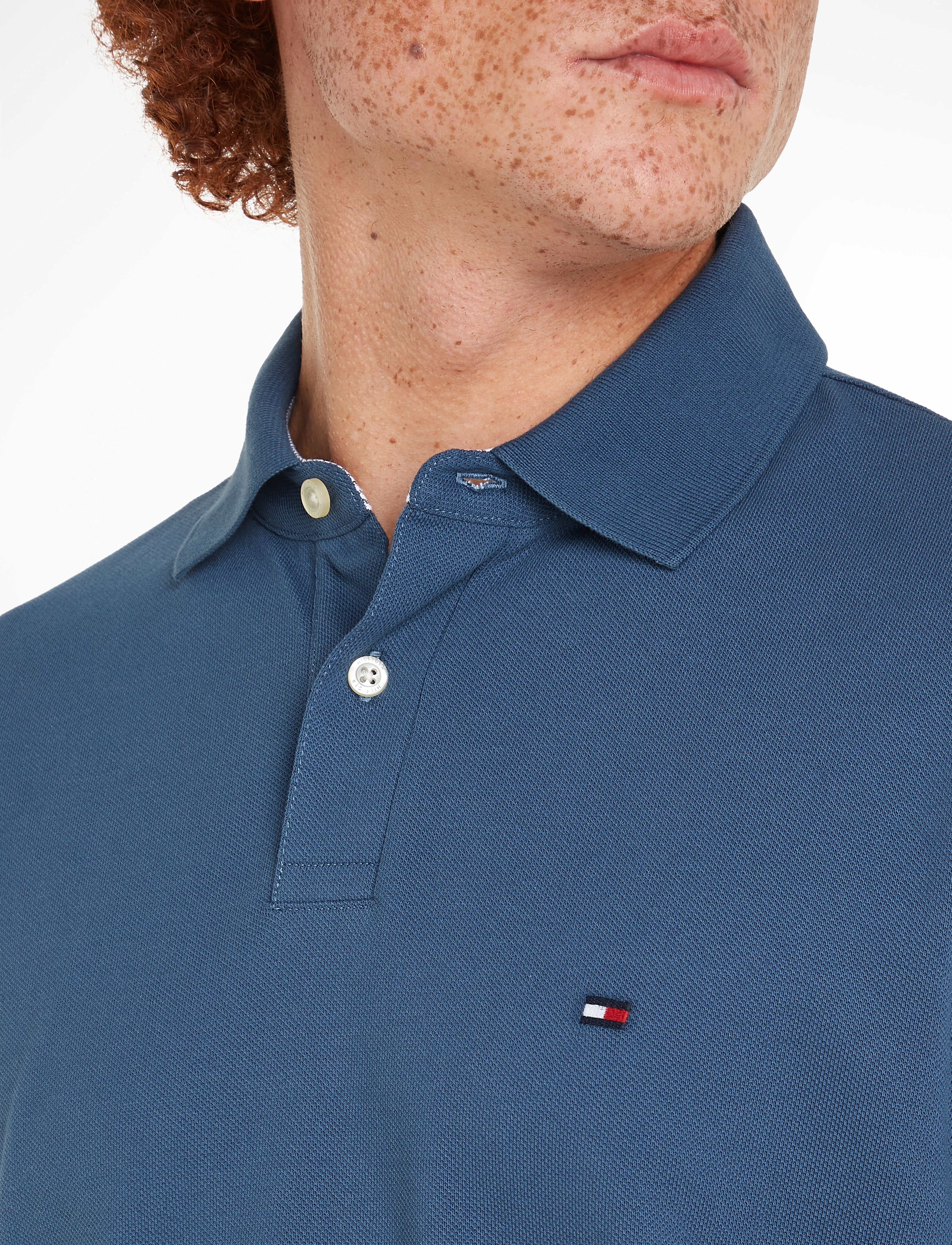Tommy Hilfiger - 1985 REGULAR LS POLO - long-sleeved polos - aegean sea - 3