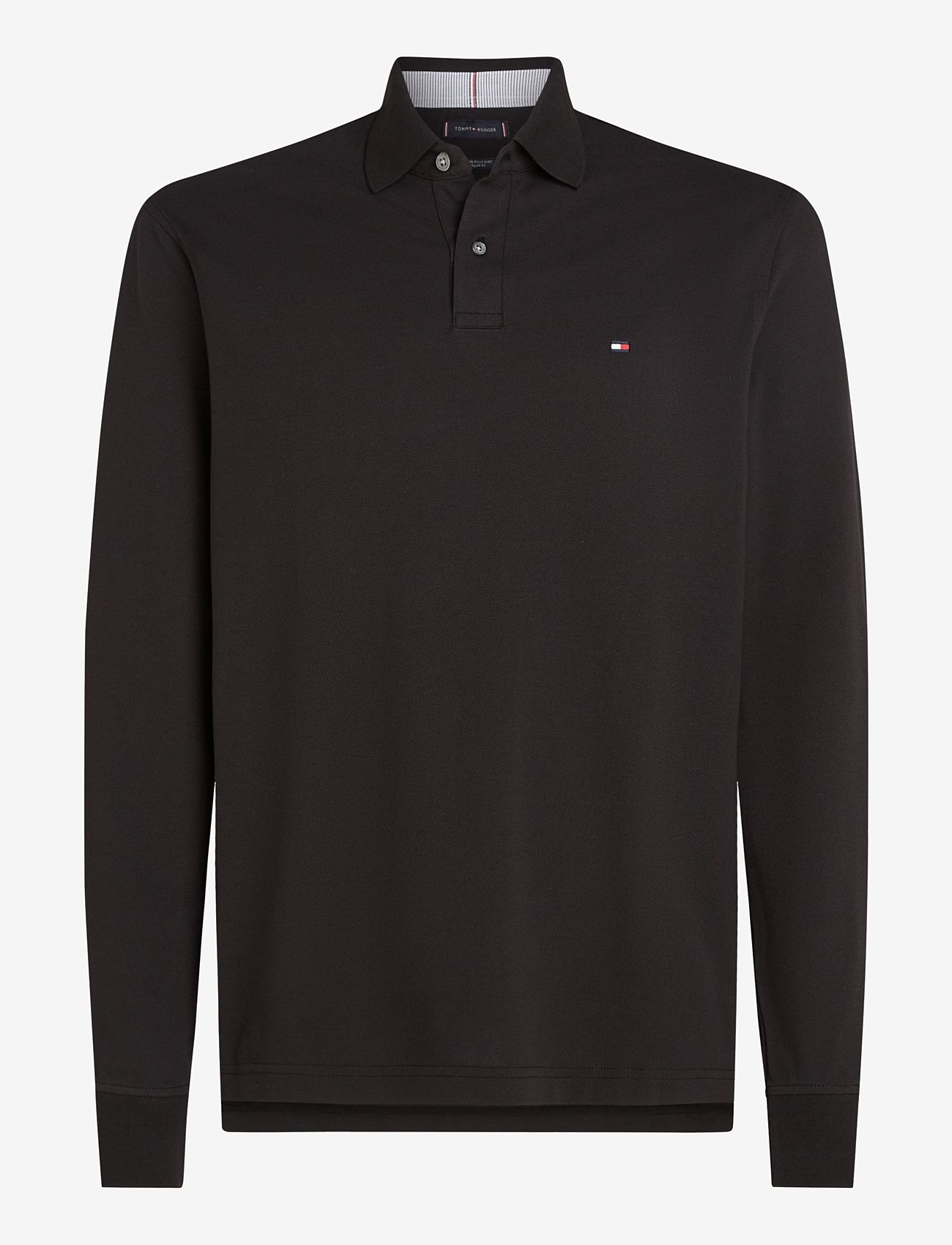 Tommy Hilfiger - 1985 REGULAR LS POLO - långärmade pikéer - black - 1
