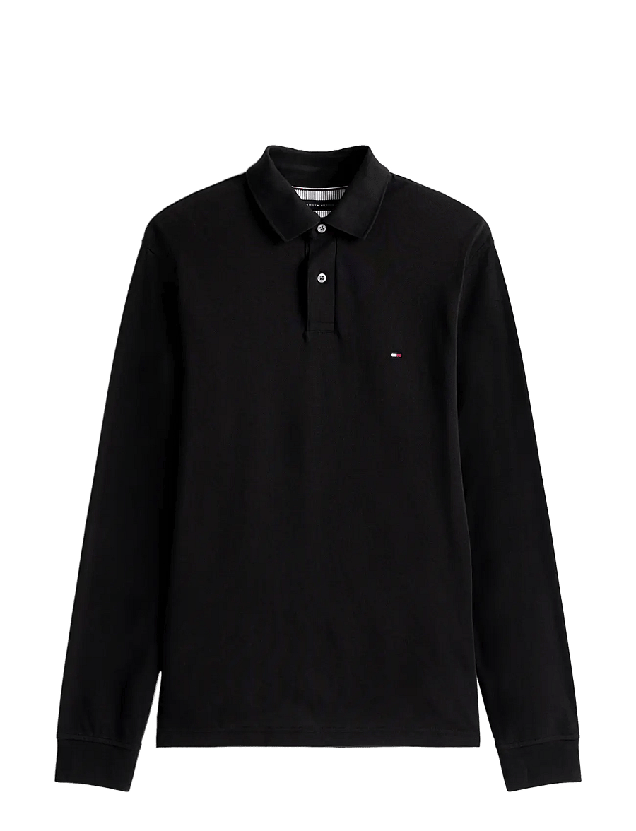 Tommy Hilfiger - 1985 REGULAR LS POLO - pikkade varrukatega polod - black - 1
