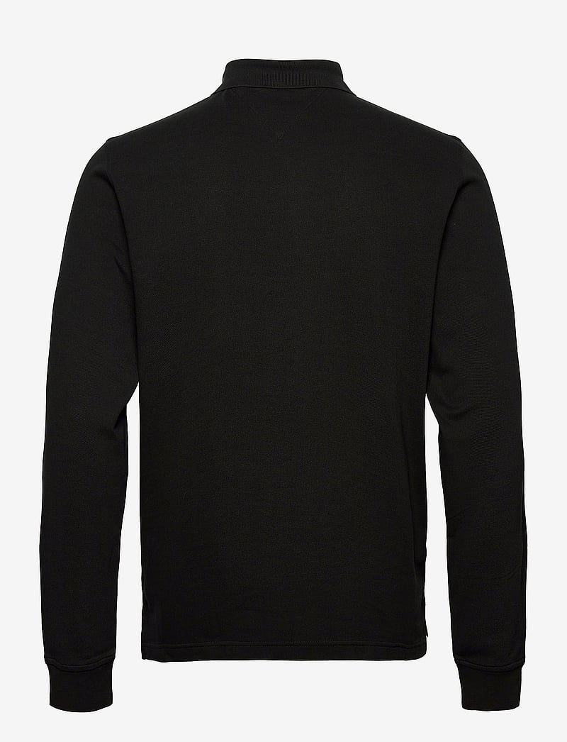 Tommy Hilfiger - 1985 REGULAR LS POLO - långärmade pikéer - black - 2