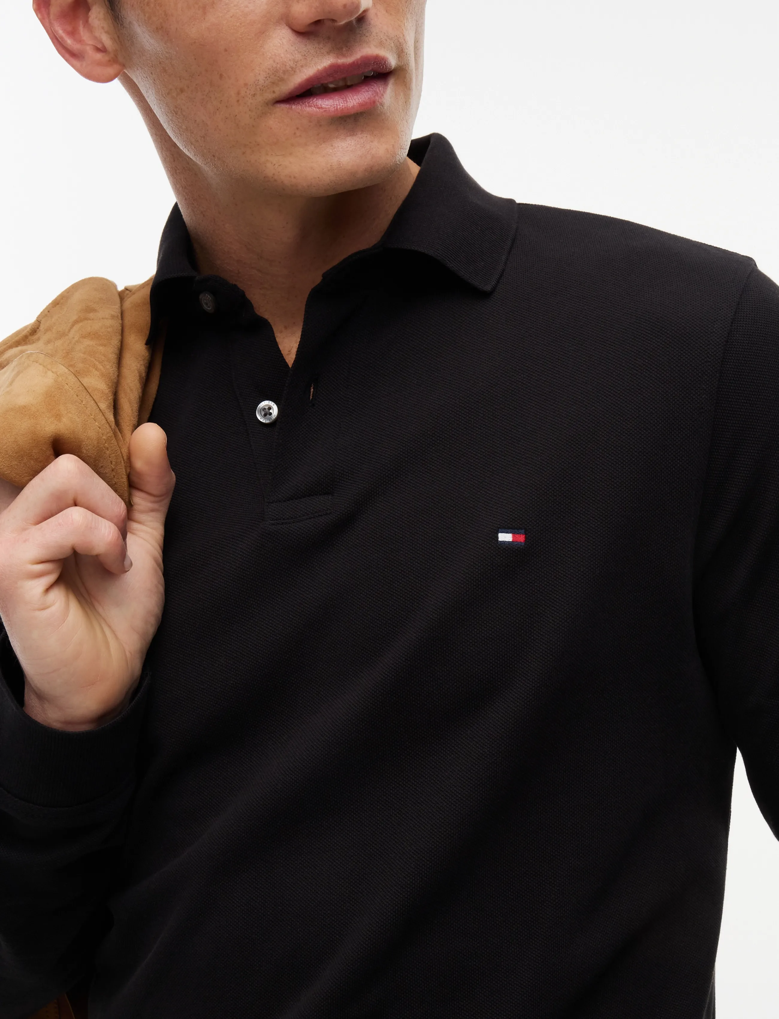 Tommy Hilfiger - 1985 REGULAR LS POLO - pikkade varrukatega polod - black - 4