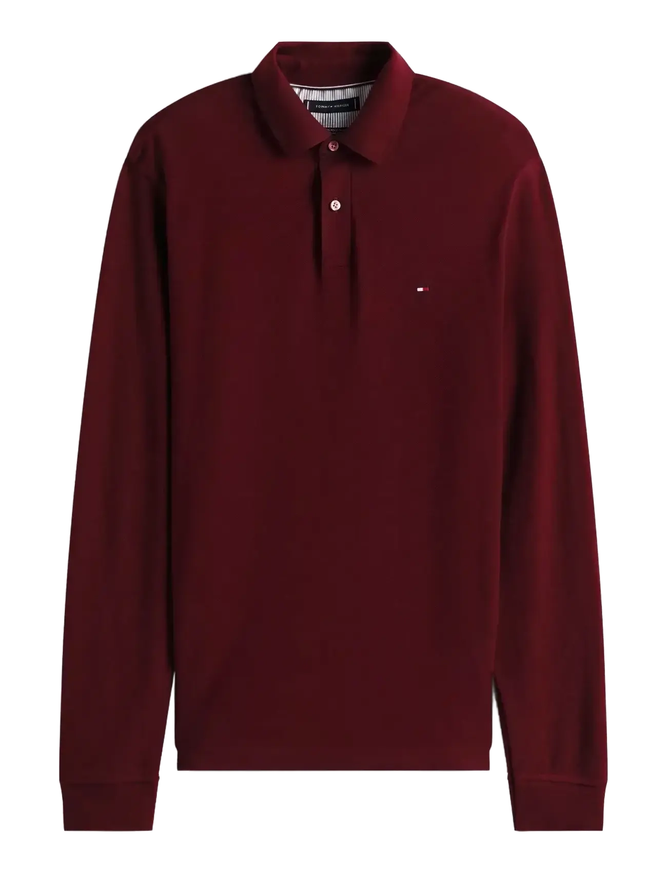 Tommy Hilfiger 1985 REGULAR LS POLO - Långärmade pikéer - DEEP BURGUNDY / burgundy