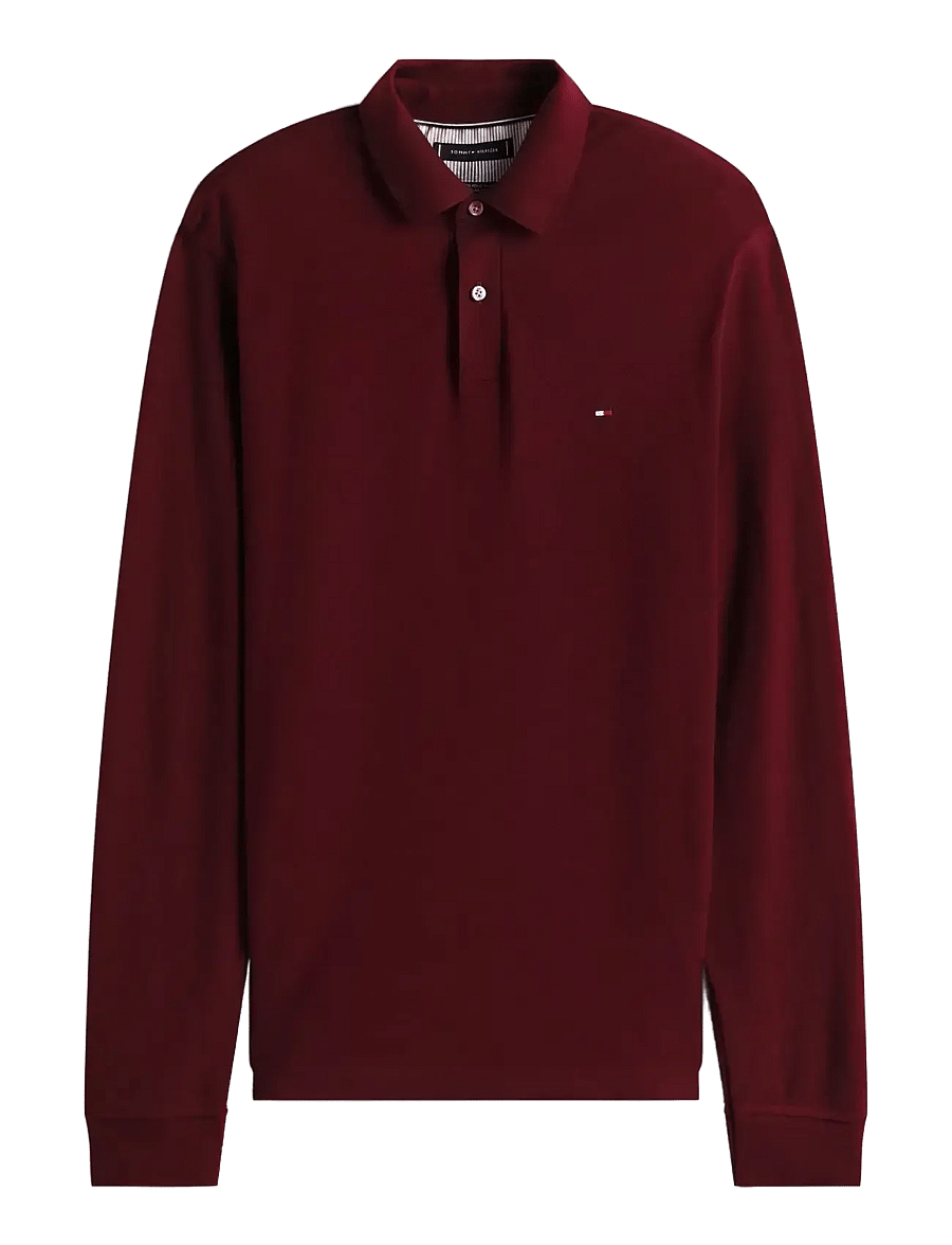 Tommy Hilfiger - 1985 REGULAR LS POLO - langärmelig - deep burgundy - 1