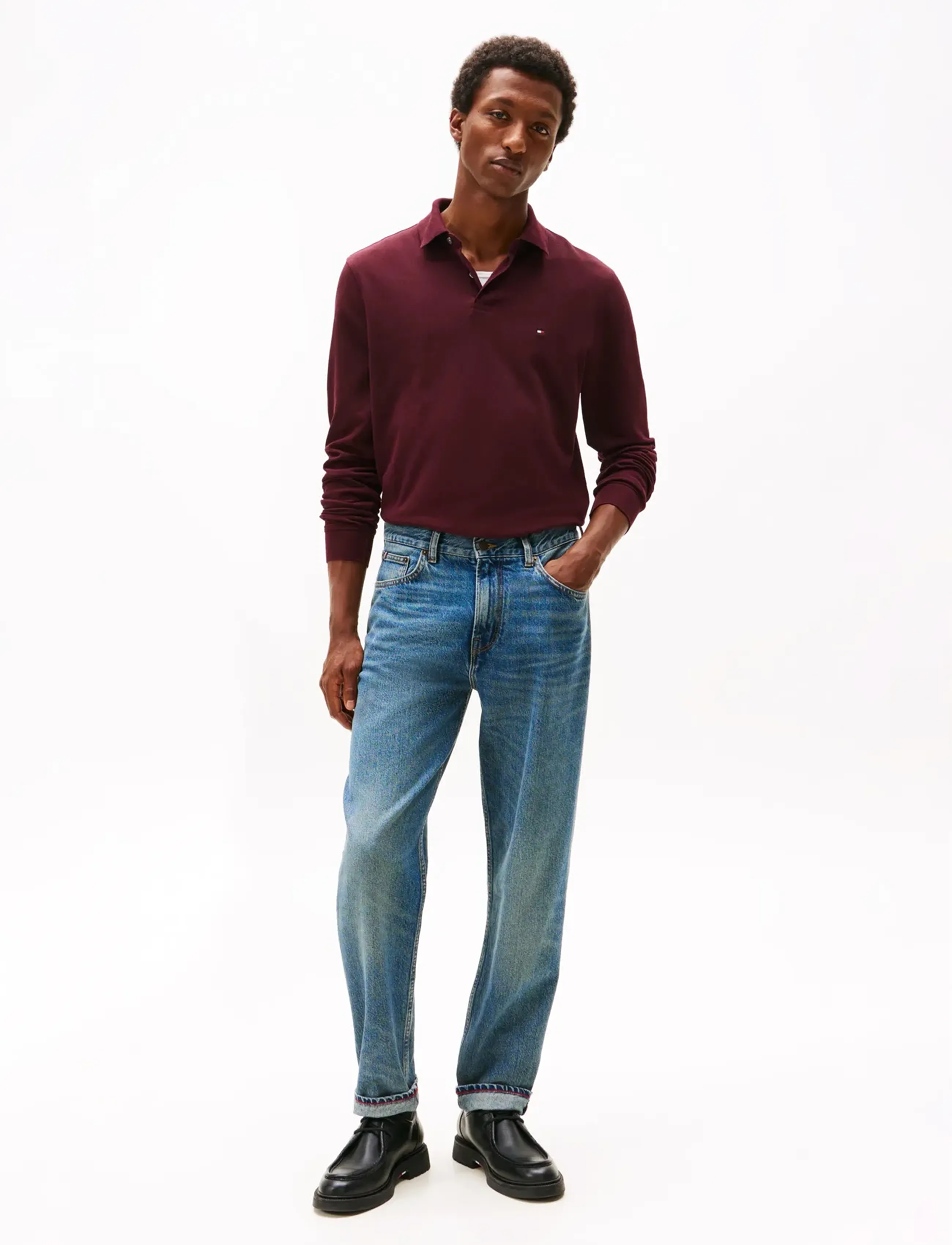 Tommy Hilfiger - 1985 REGULAR LS POLO - long-sleeved polos - deep burgundy - 2
