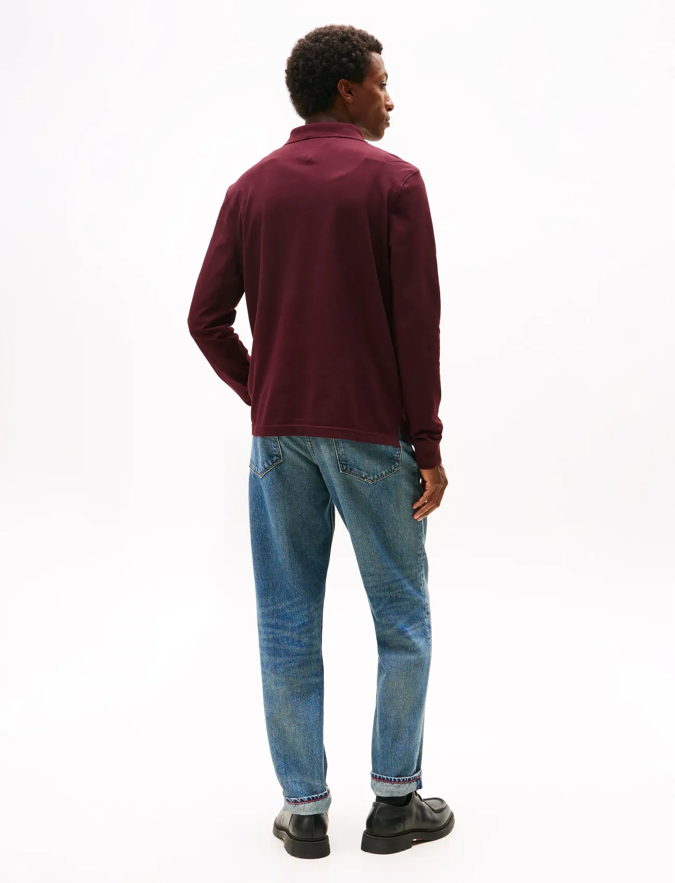 Tommy Hilfiger - 1985 REGULAR LS POLO - long-sleeved polos - deep burgundy - 3
